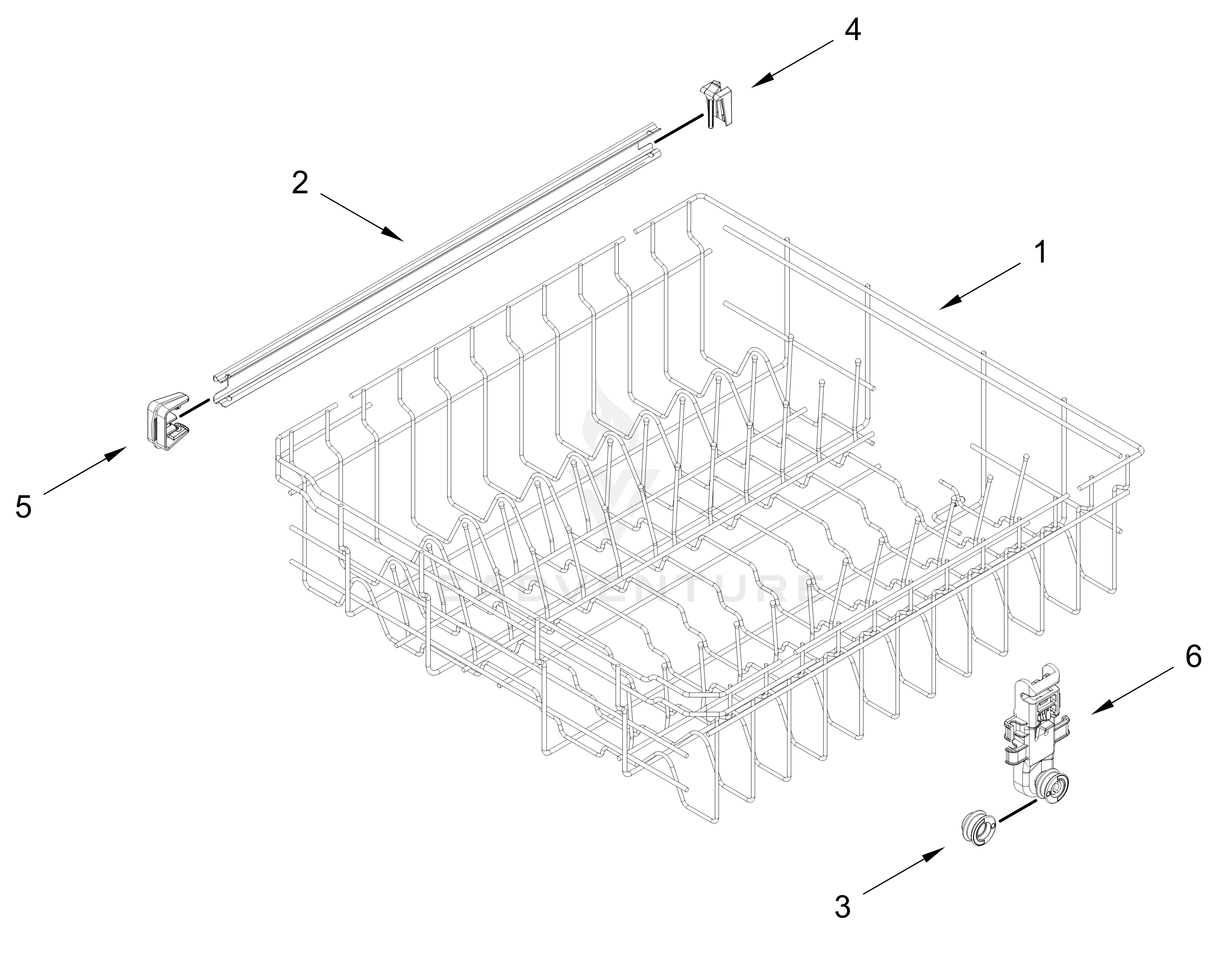 UPPER RACK AND TRACK PARTS