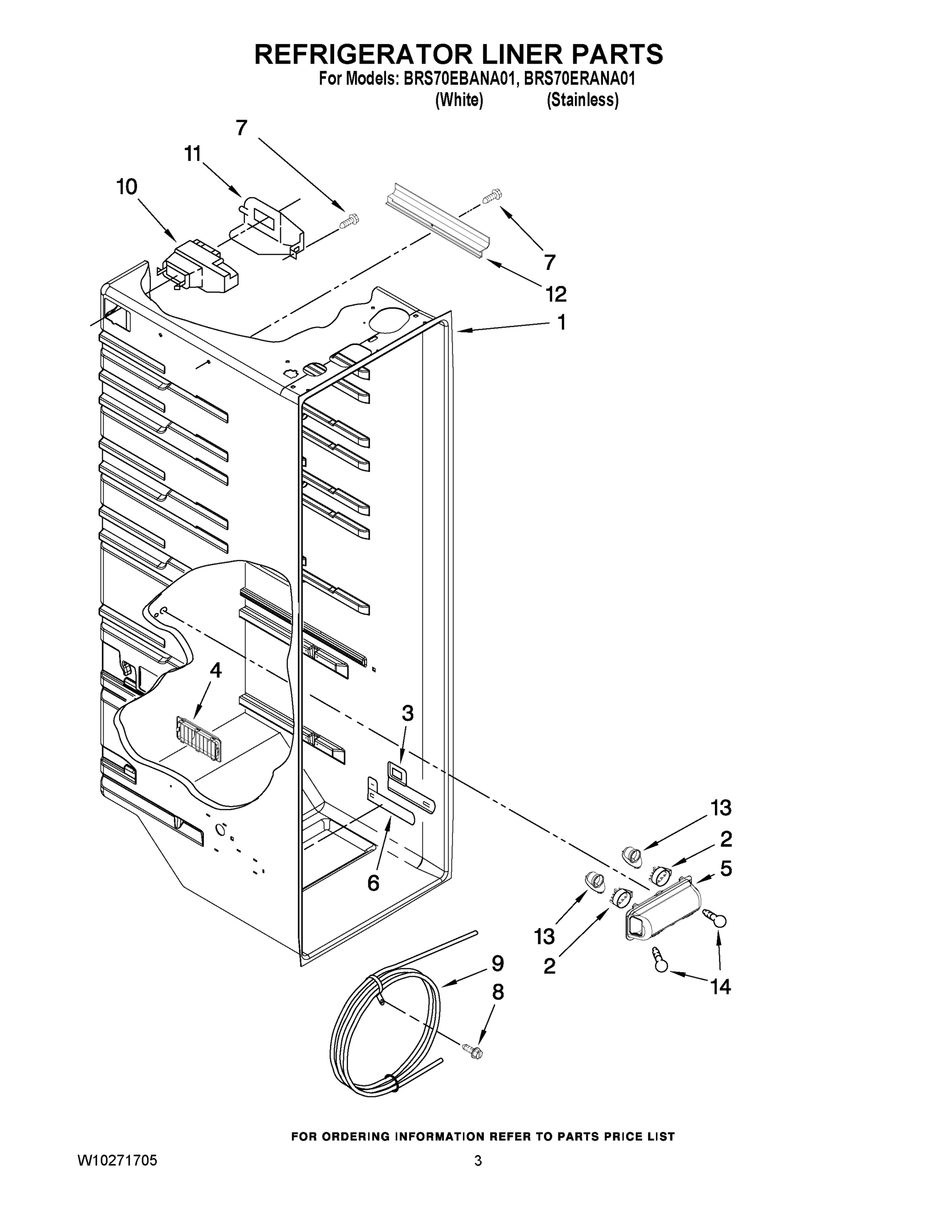 02 - REFRIGERATOR LINER PARTS