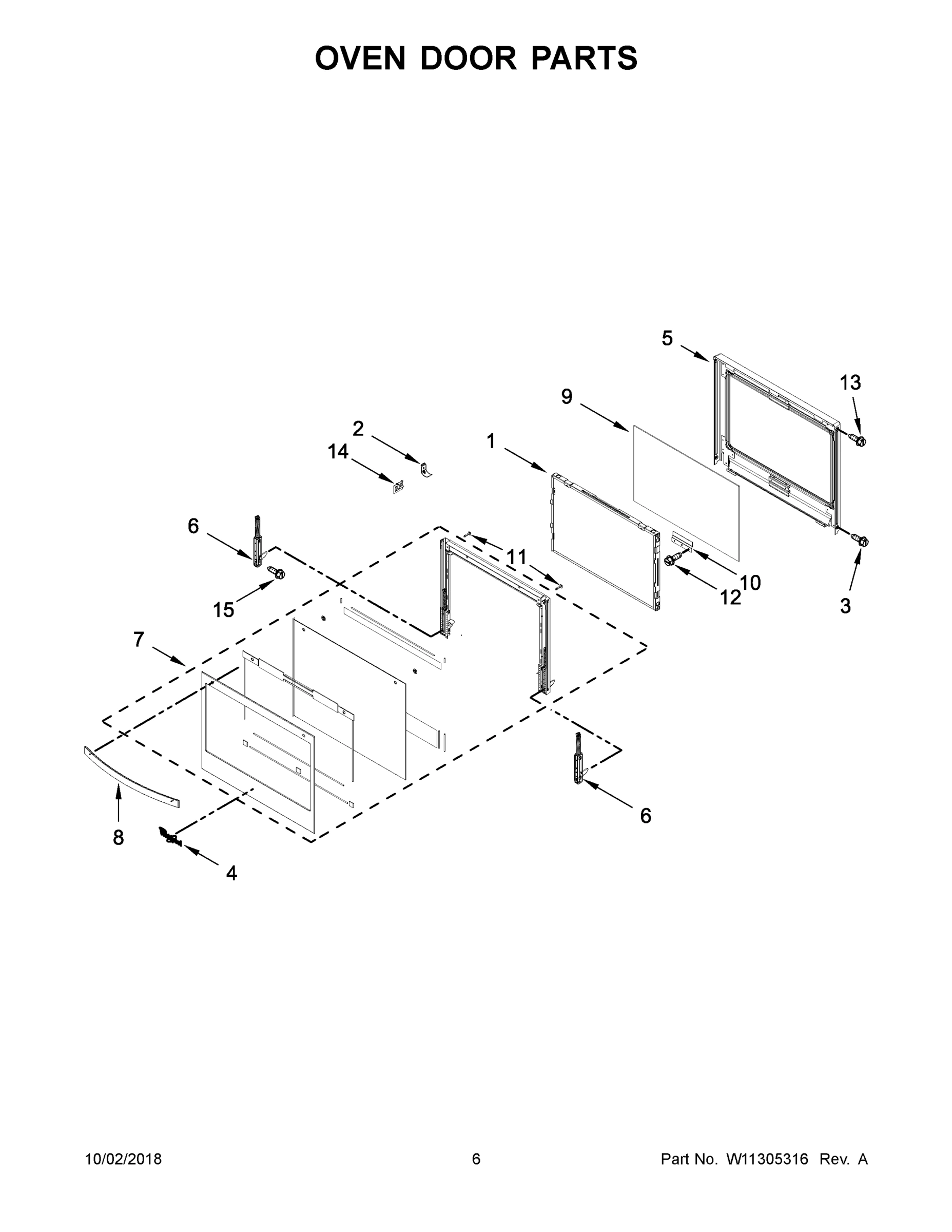 04 - OVEN DOOR PARTS