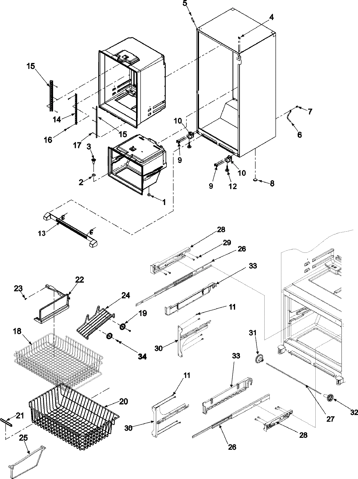 06 - INTERIOR CABINET & FREEZER SHELVING