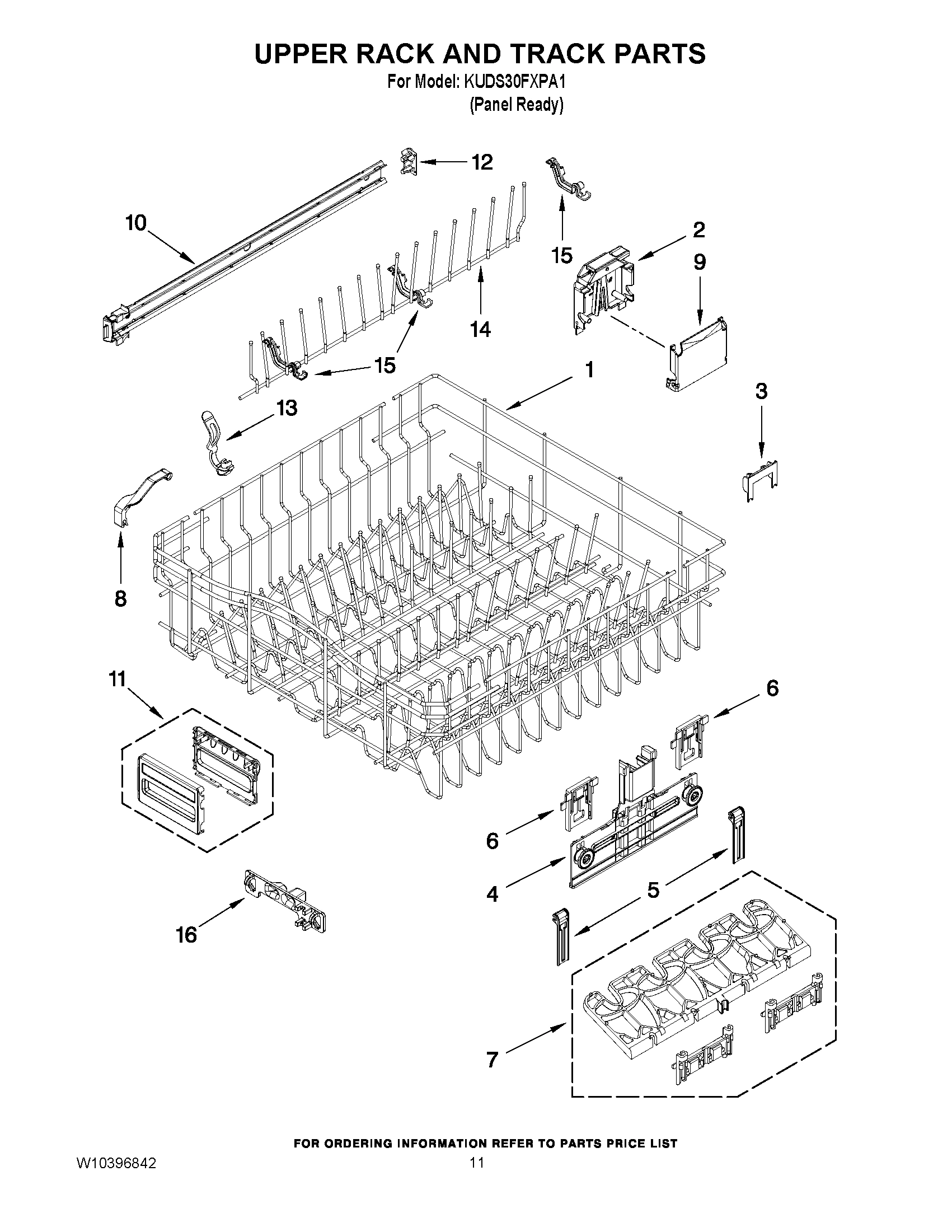 09 - UPPER RACK AND TRACK PARTS