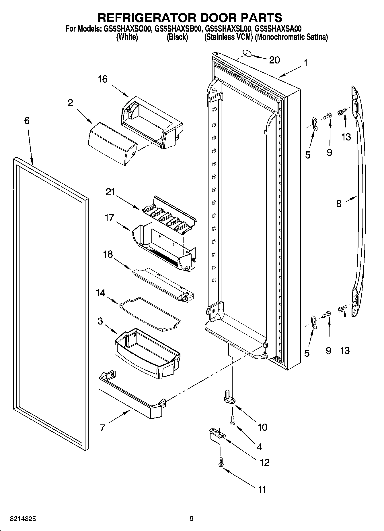 06 - REFRIGERATOR DOOR PARTS