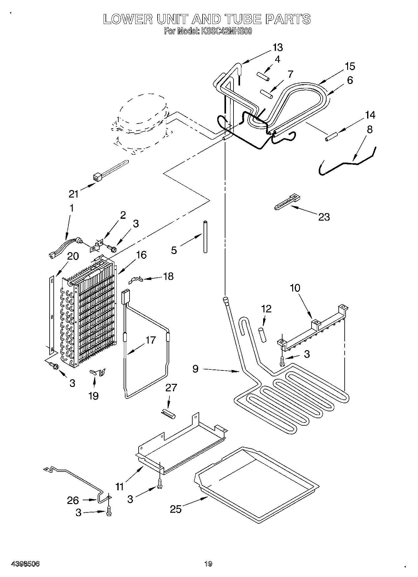 13 - LOWER UNIT AND TUBE