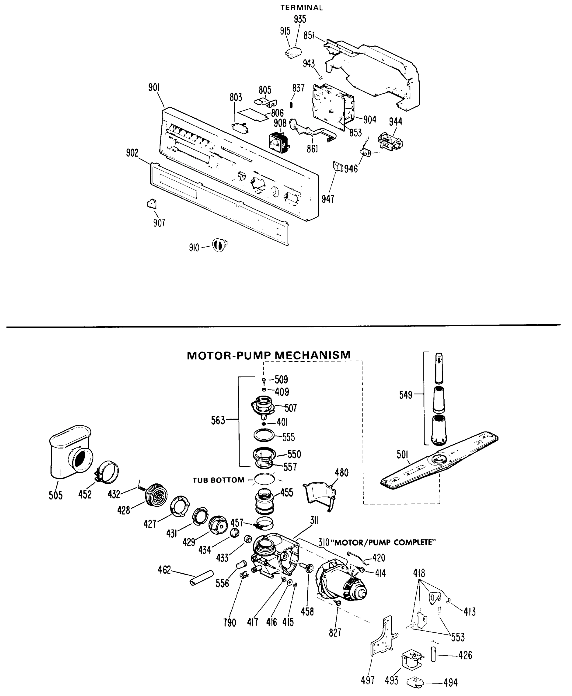 MOTOR-PUMP MECHANISM
