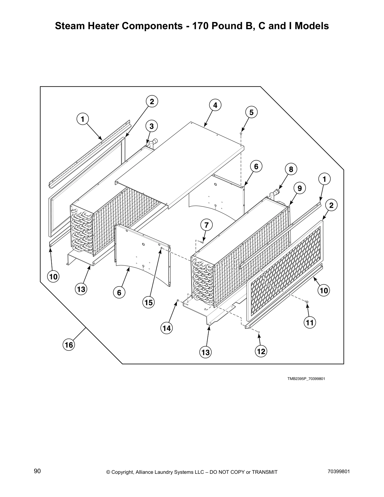 Steam Heater Components - 170 Pound B, C and I Models