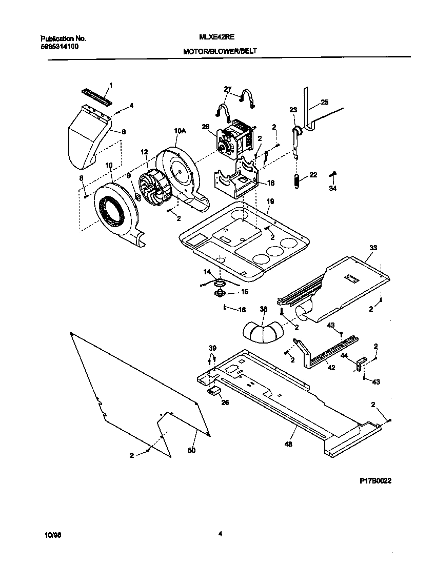 03 - P17B0022 DRY MTR,BELT