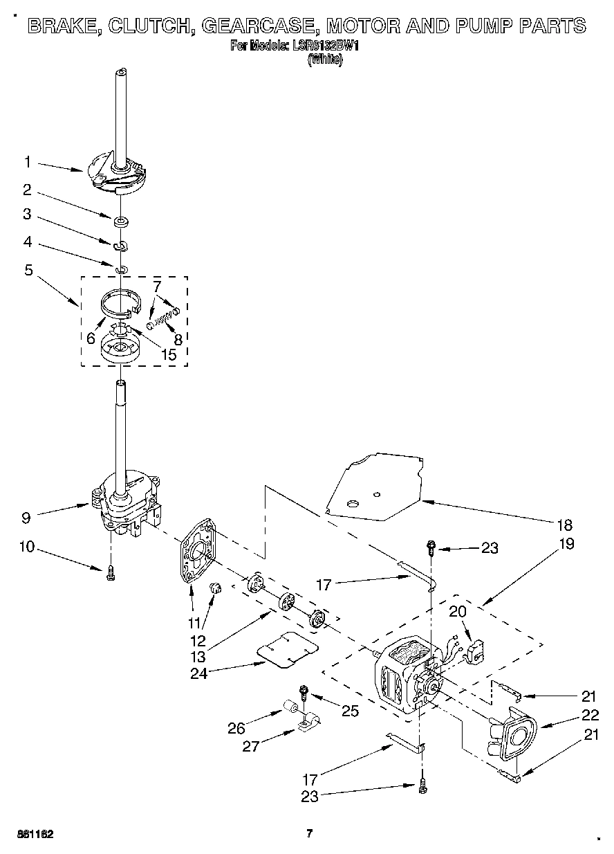 05 - BRAKE, CLUTCH, GEARCASE, MOTOR & PUMP