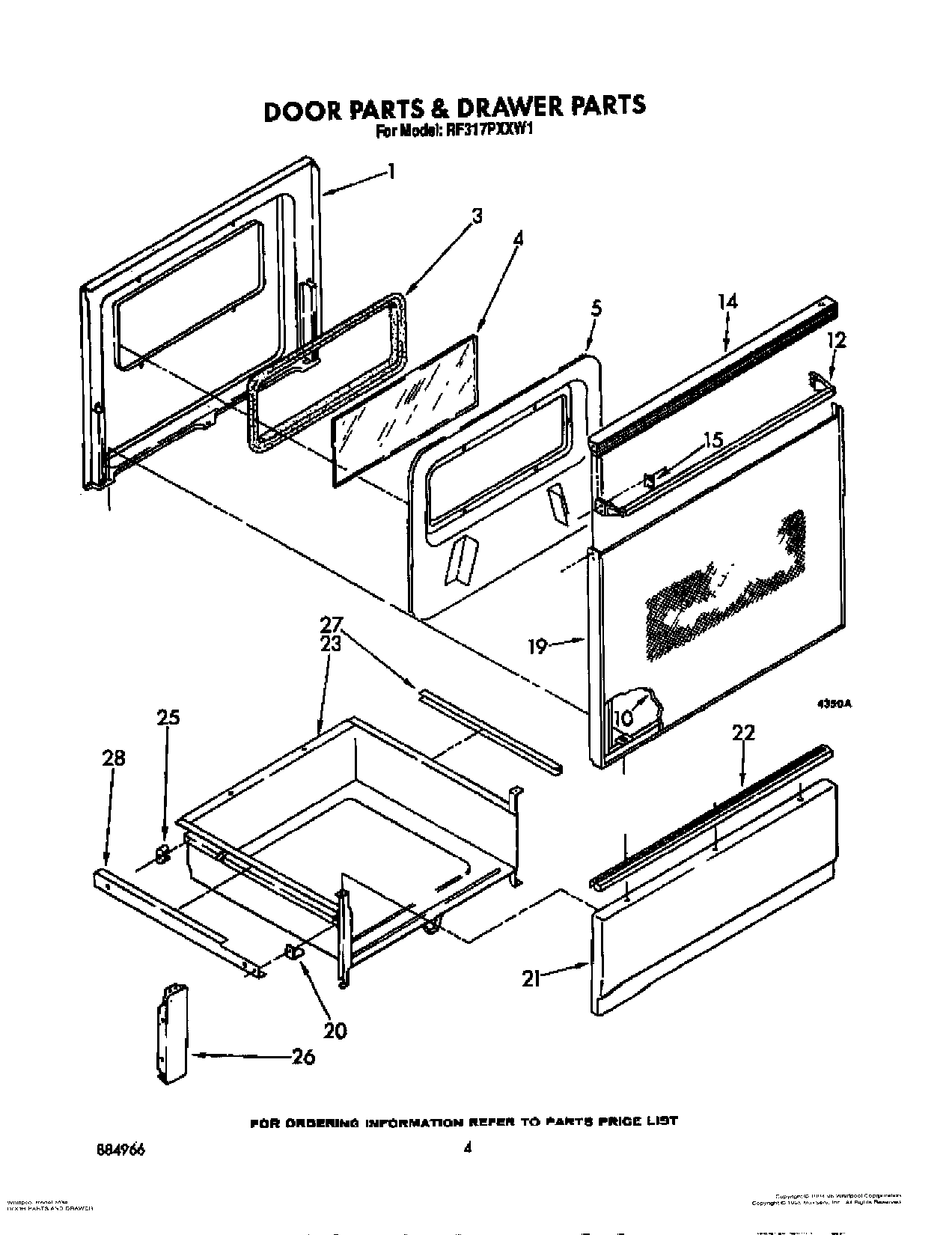 04 - DOOR PARTS AND DRAWER, LIT/OPTIONAL