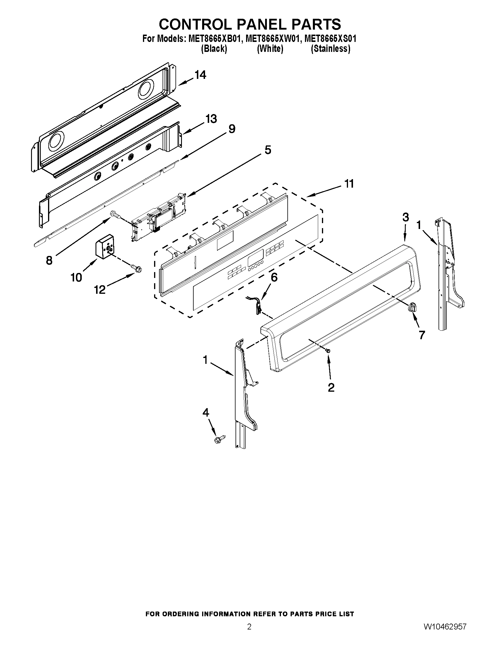 02 - CONTROL PANEL PARTS