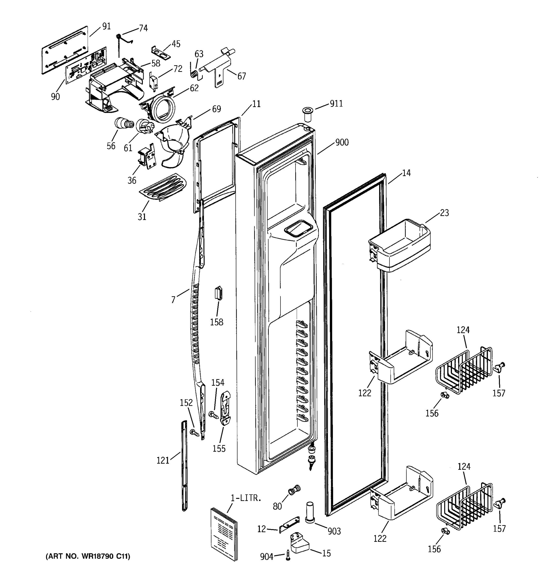 FREEZER DOOR