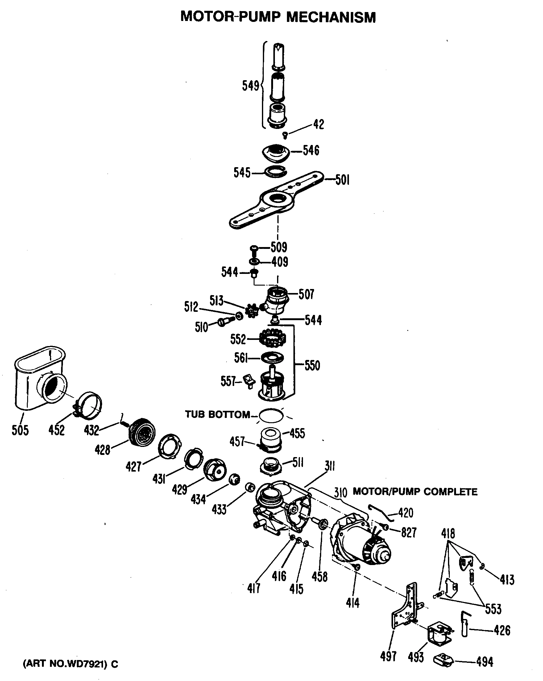 MOTOR-PUMP MECHANISM