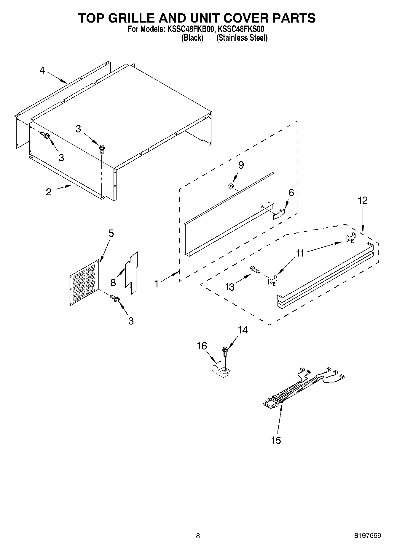 06 - TOP GRILLE AND UNIT COVER