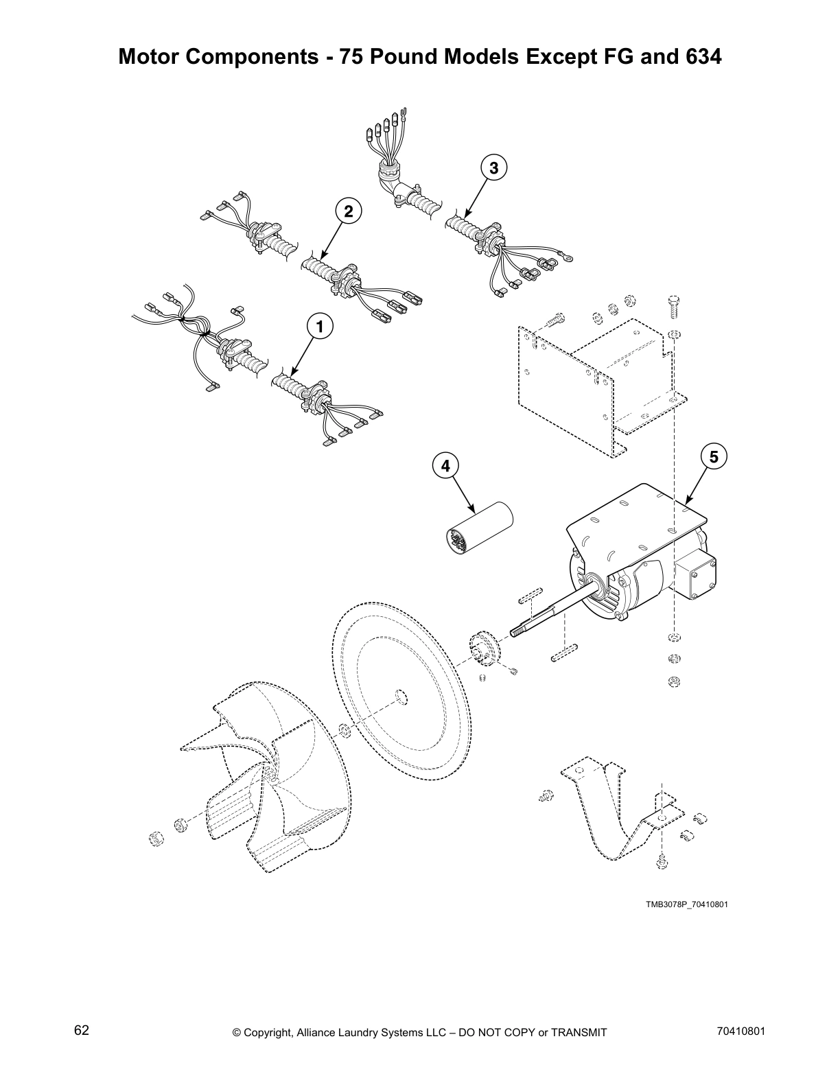 Motor Components - 75 Pound Models Except FG and 634