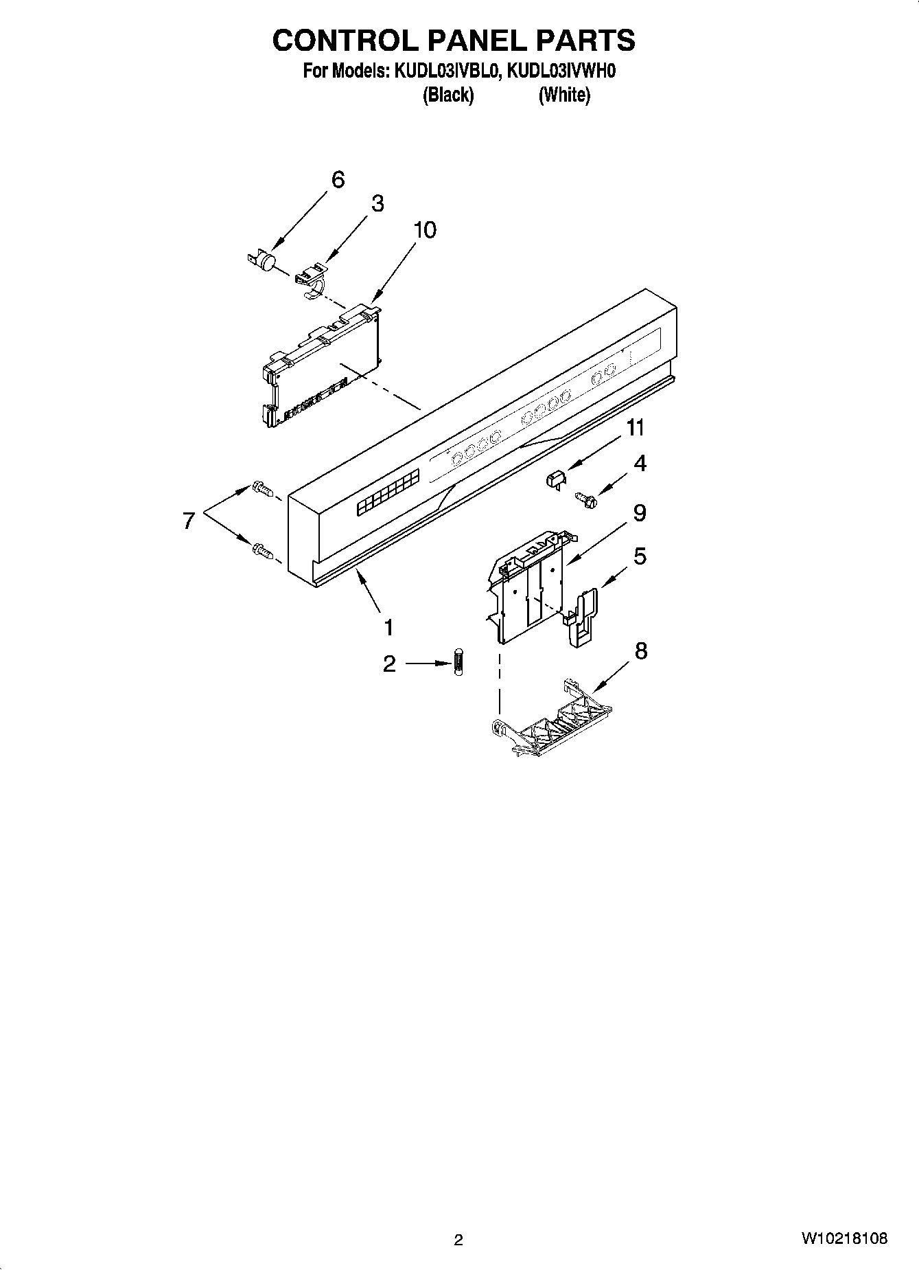 02 - CONTROL PANEL PARTS