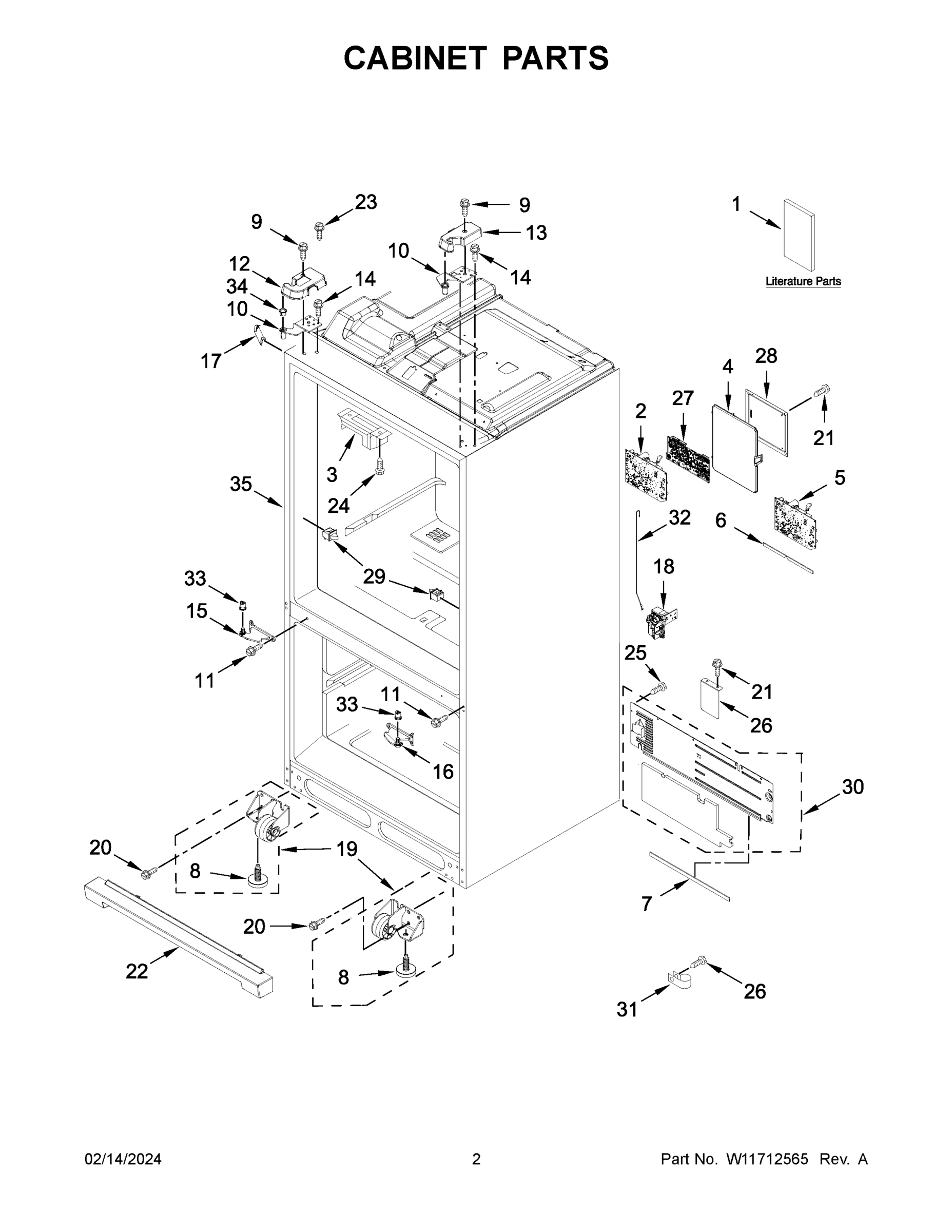 02 - CABINET PARTS