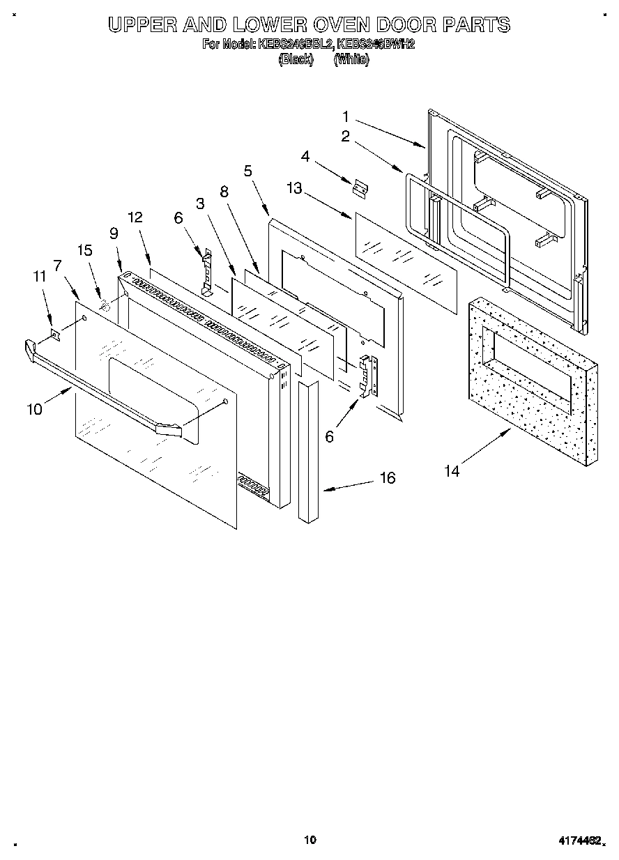 06 - UPPER AND LOWER OVEN DOOR