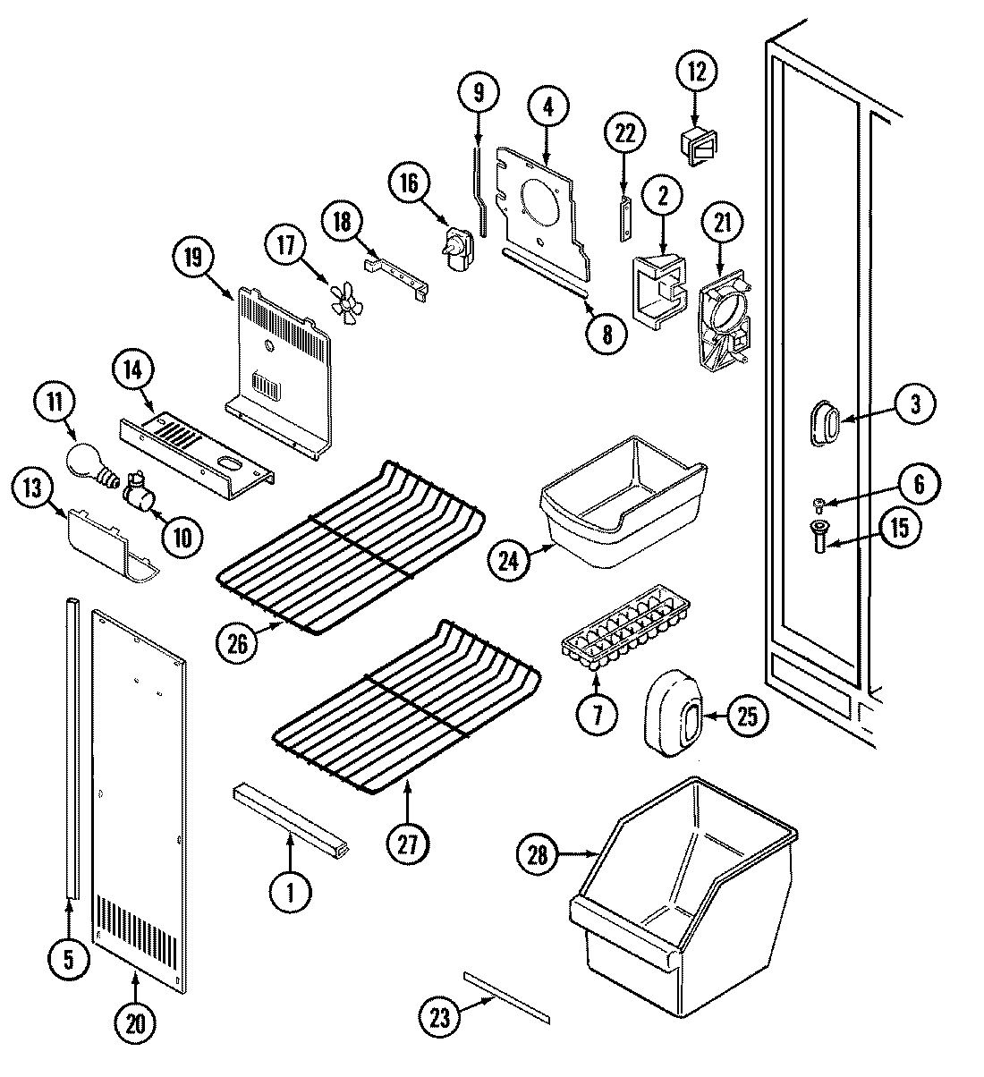 01 - FREEZER COMPARTMENT