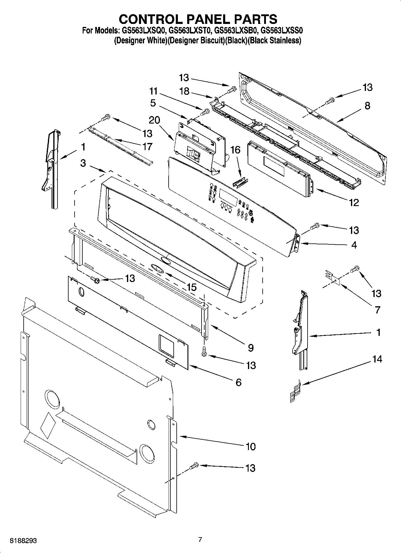 05 - CONTROL PANEL PARTS