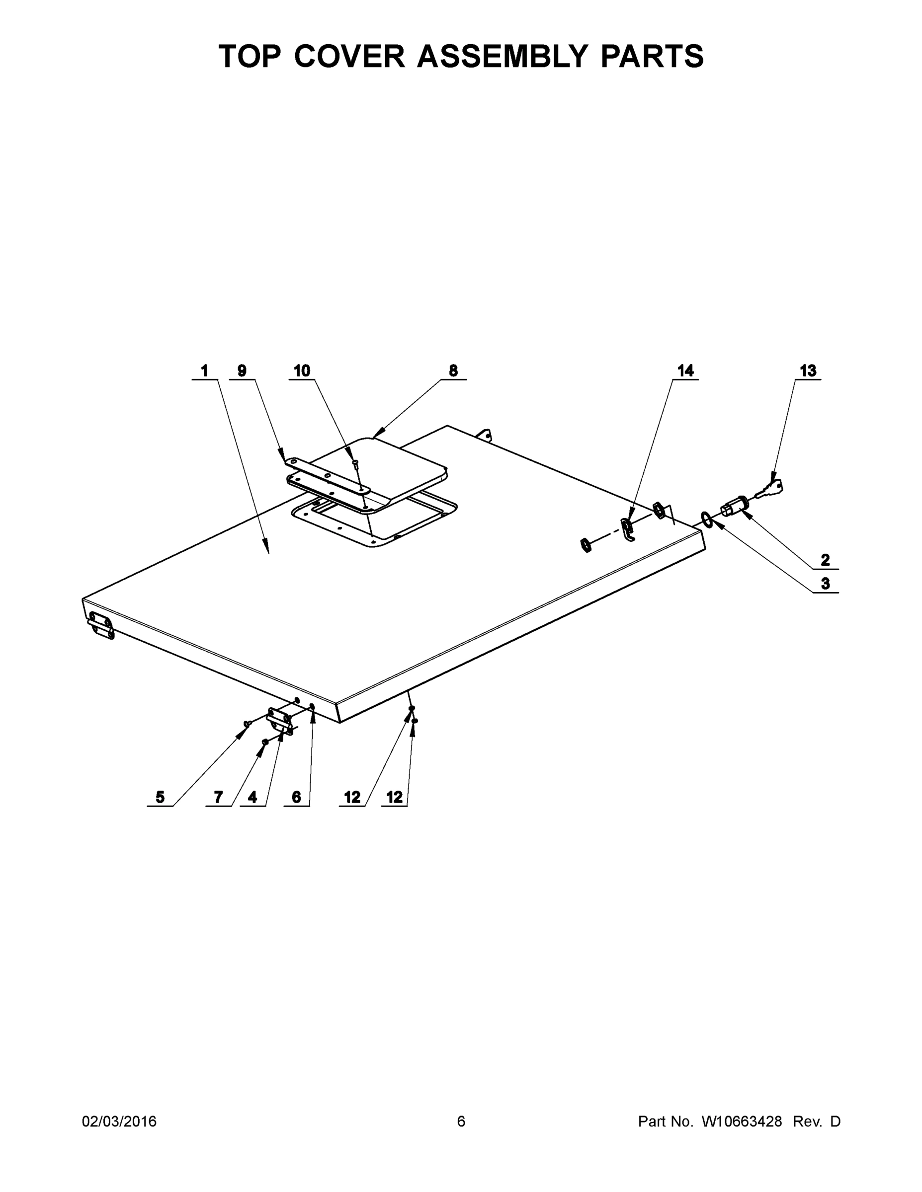 04 - TOP COVER ASSEMBLY PARTS