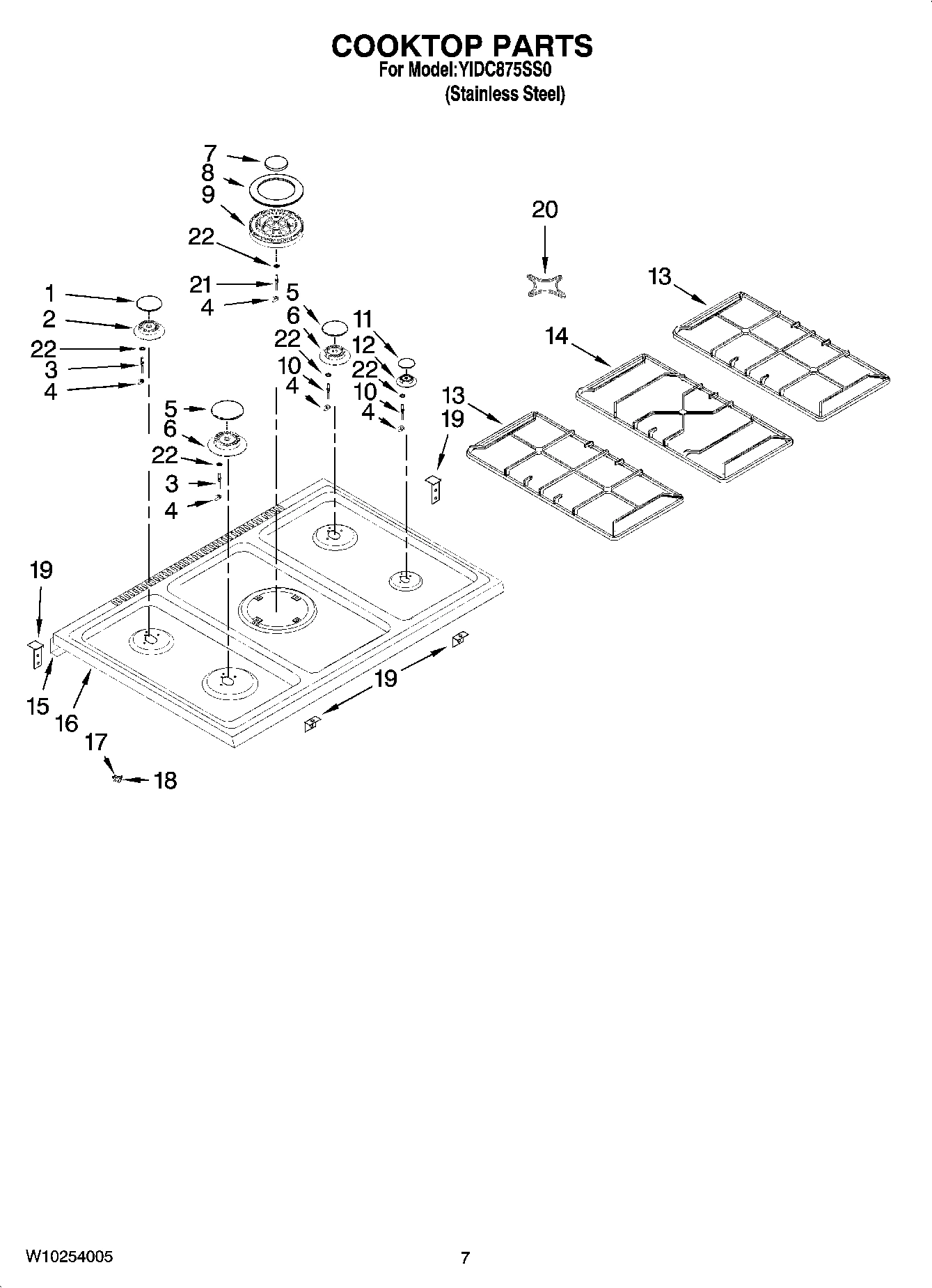 06 - COOKTOP PARTS