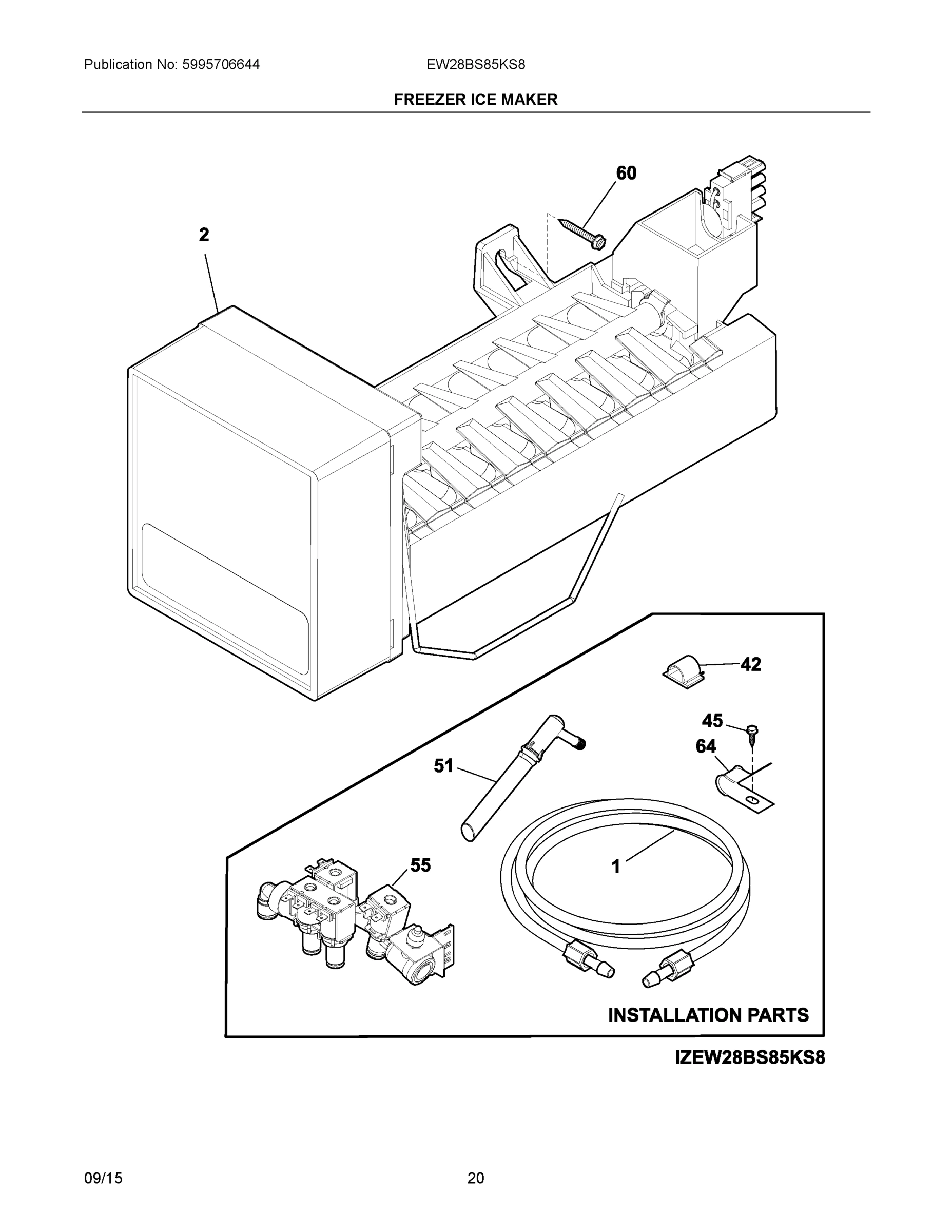 10 - FREEZER ICE MAKER