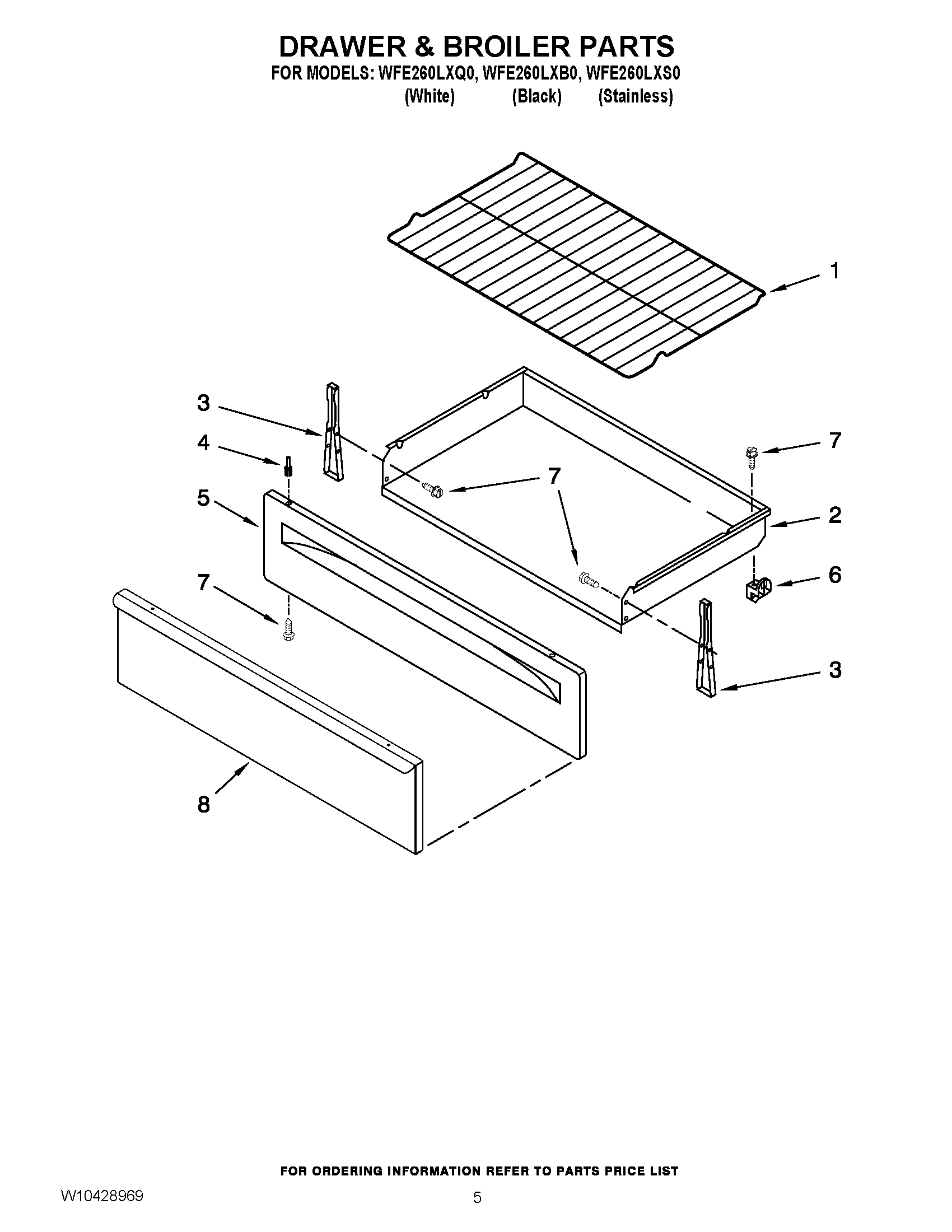 04 - DRAWER & BROILER PARTS