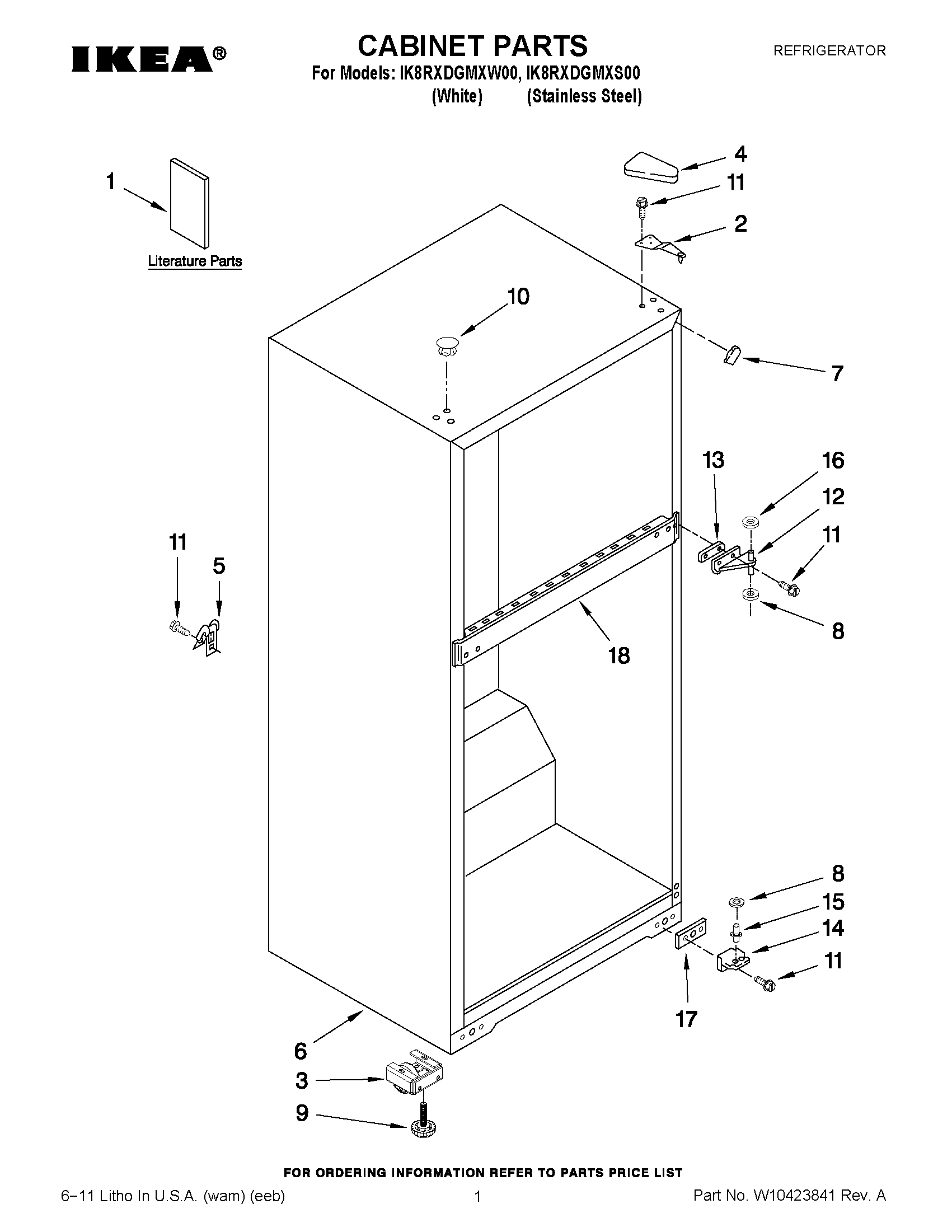 01 - CABINET PARTS