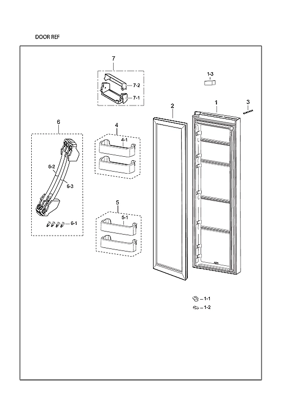 Refrigerator Door Parts