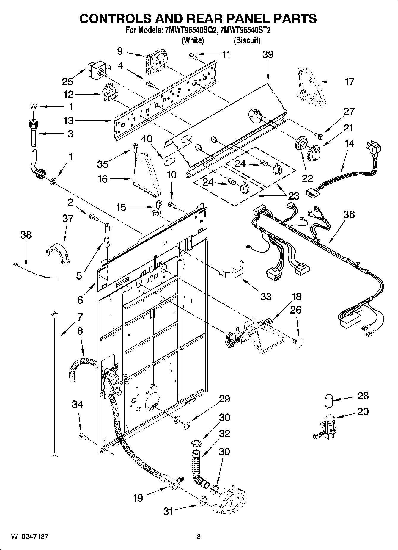02 - CONTROLS AND REAR PANEL PARTS