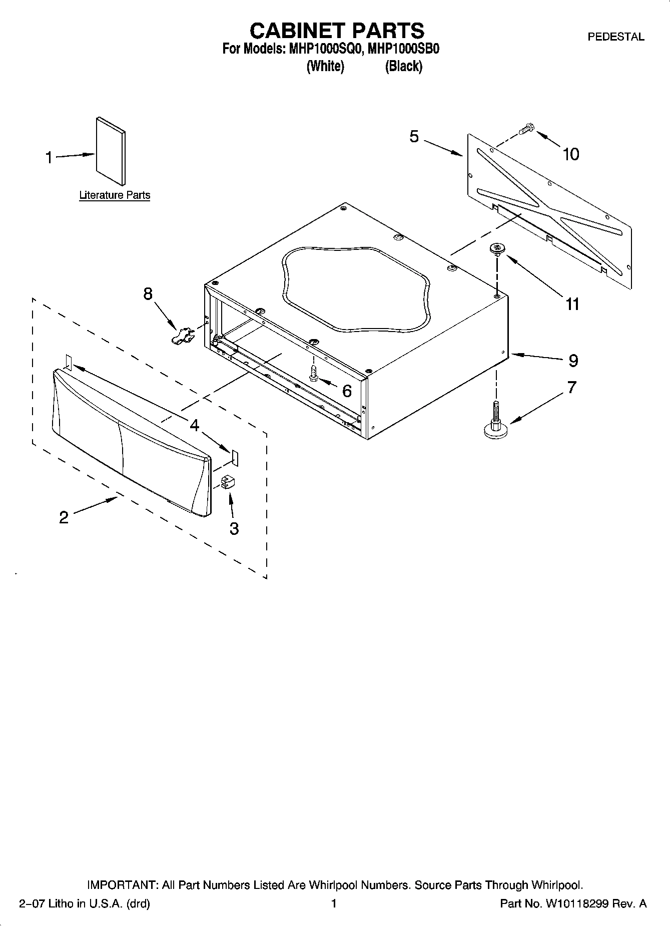 01 - CABINET PARTS