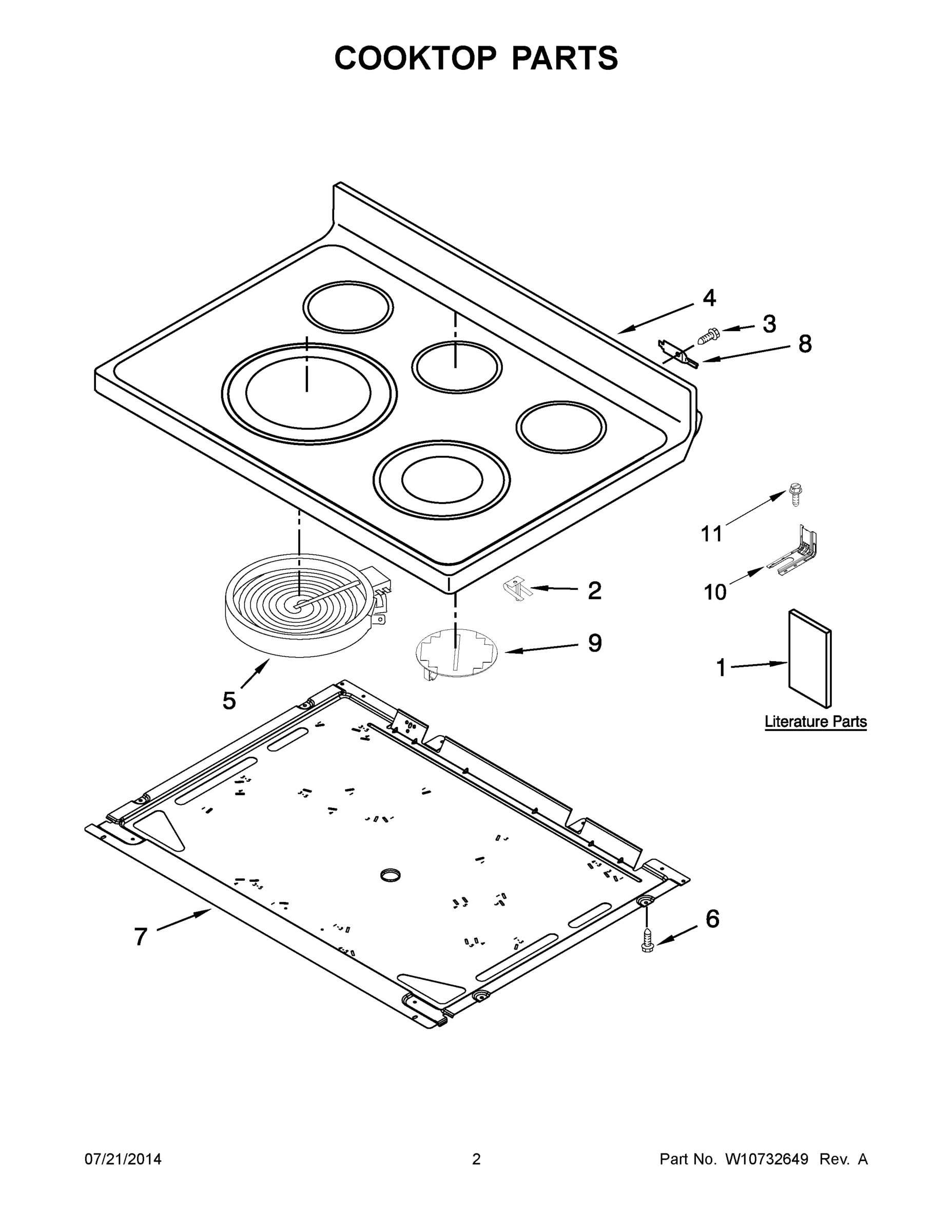 02 - COOKTOP PARTS
