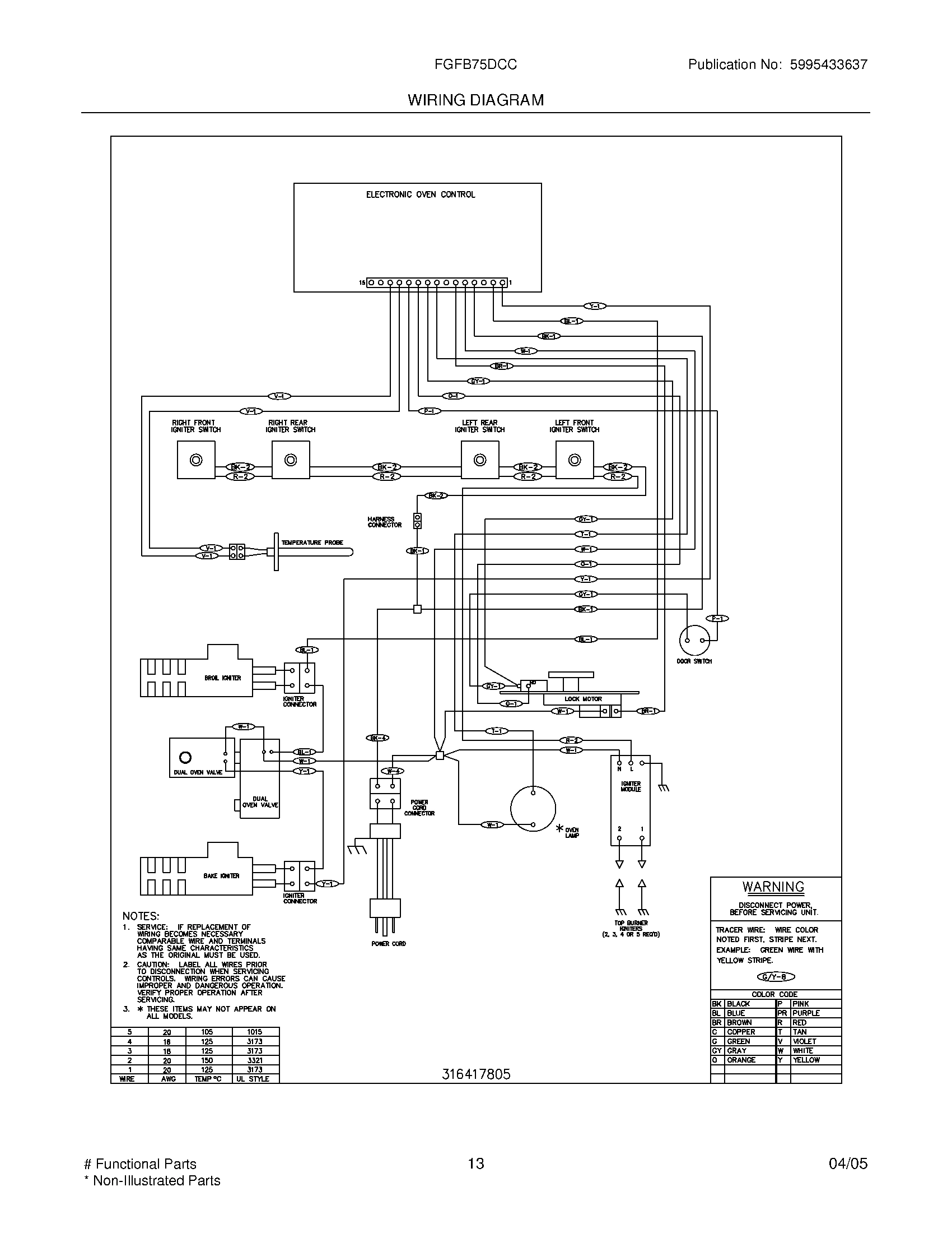 13 - WIRING DIAGRAM