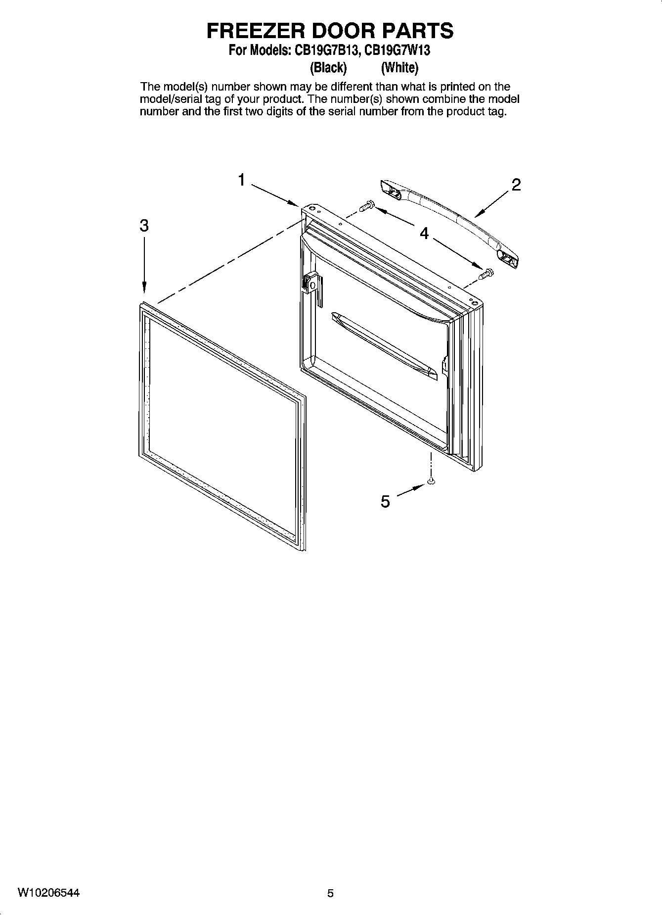 03 - FREEZER DOOR PARTS