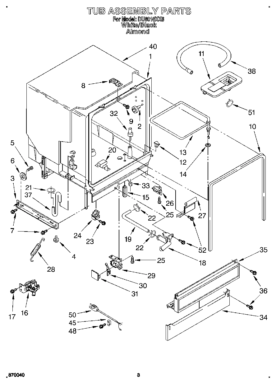 03 - TUB ASSEMBLY