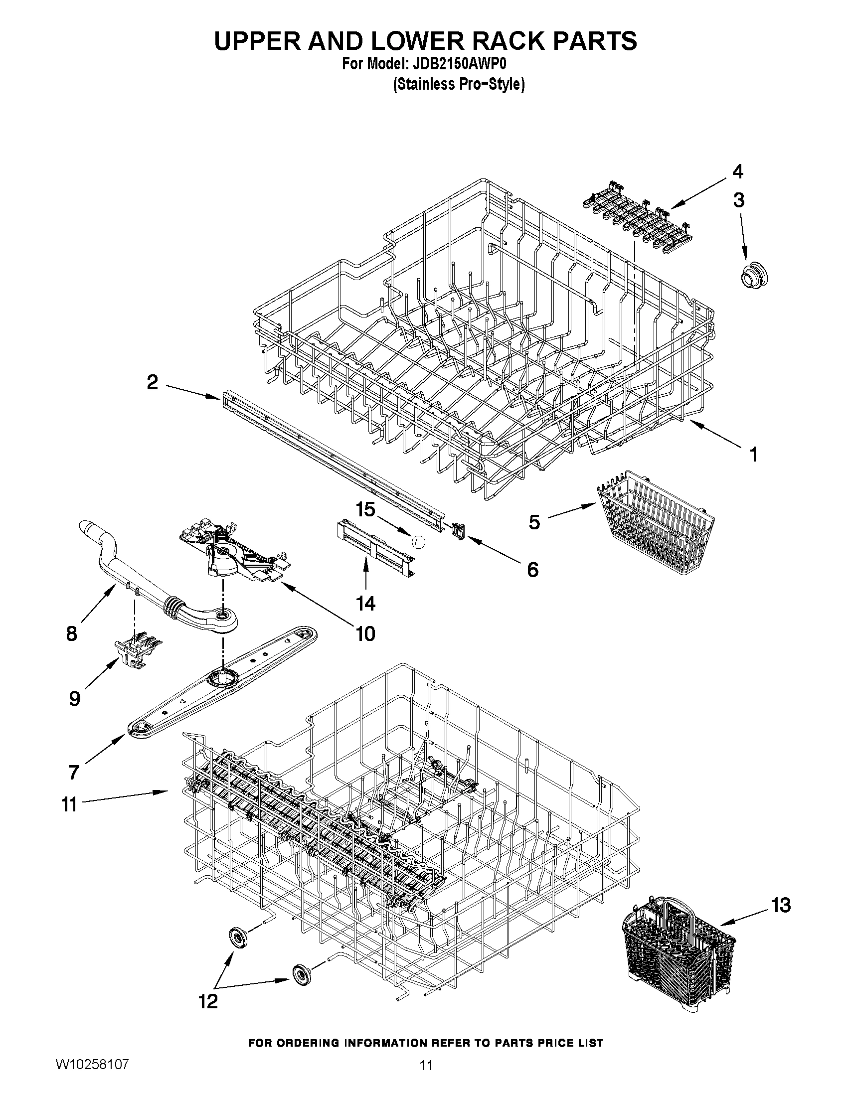 09 - UPPER AND LOWER RACK PARTS
