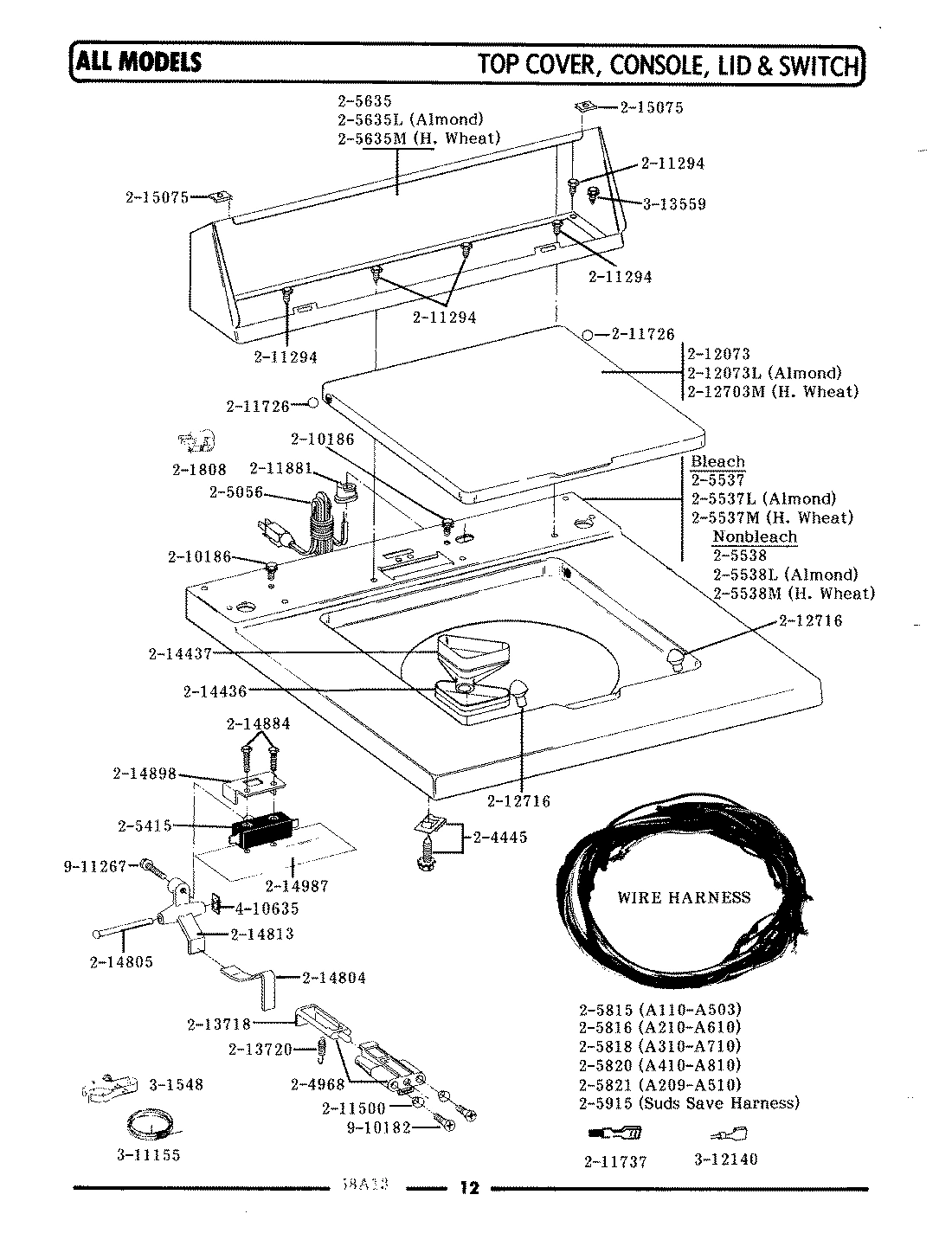 08 - TOP COVER\CONSOLE\LID SWITCH