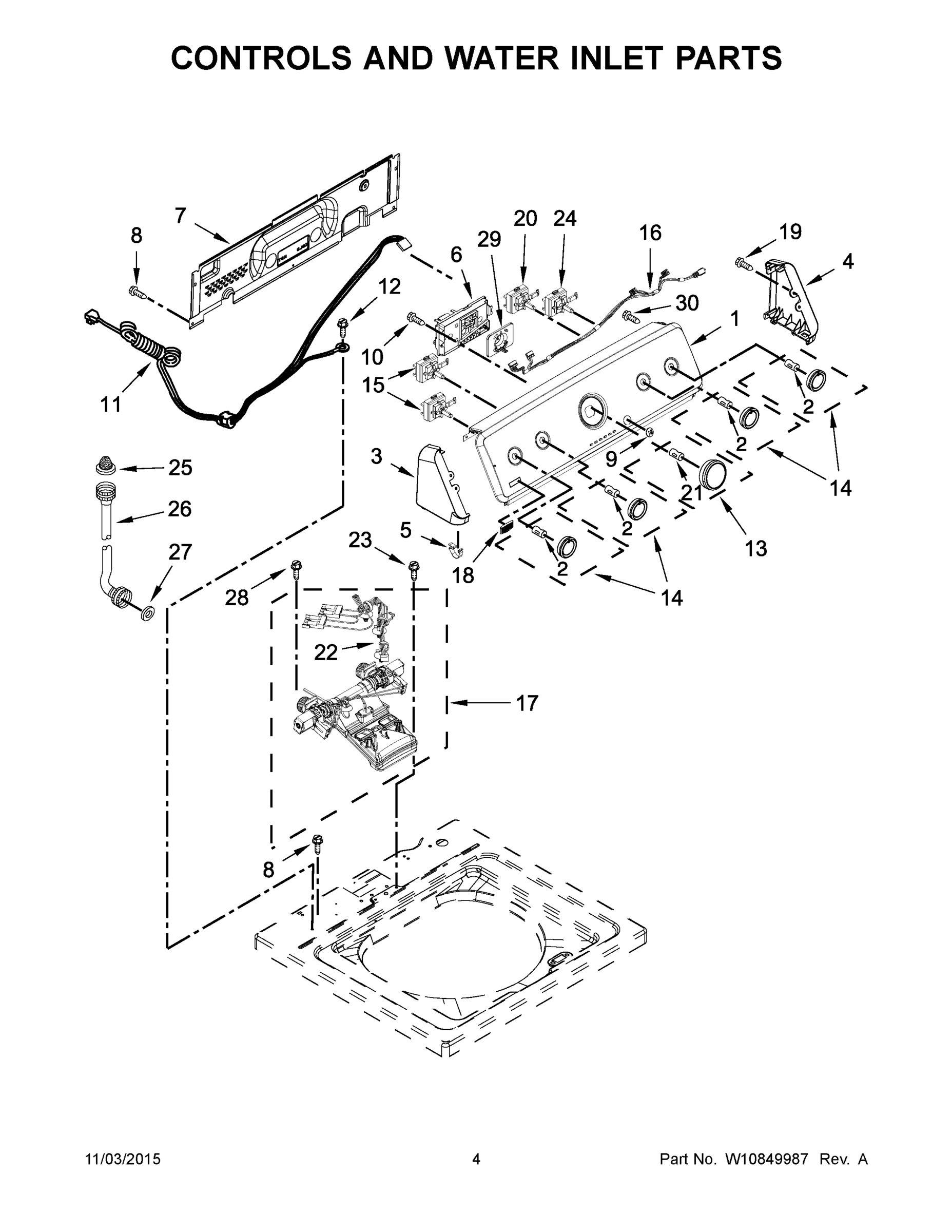 03 - CONTROLS AND WATER INLET PARTS