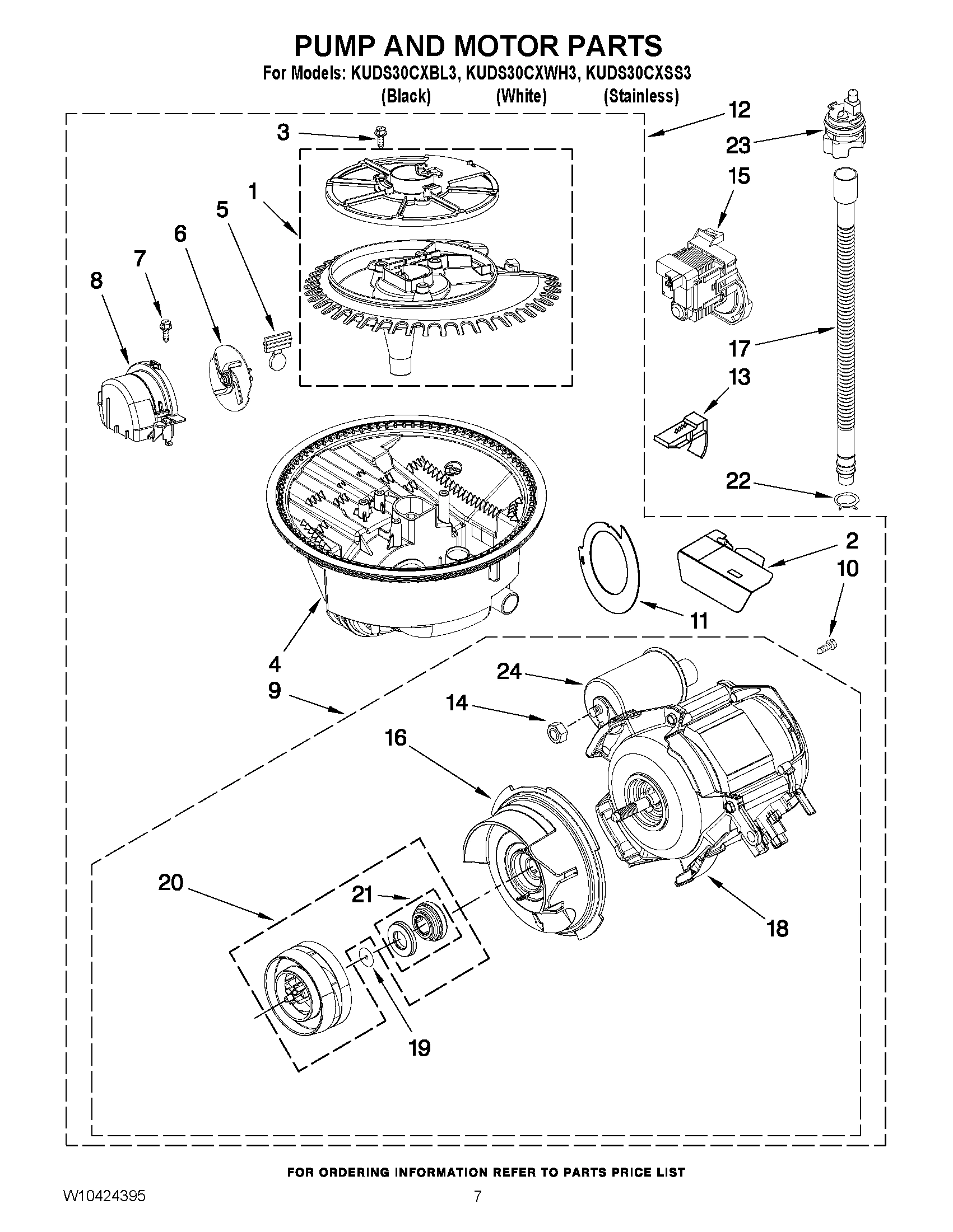 06 - PUMP, WASHARM AND MOTOR PARTS