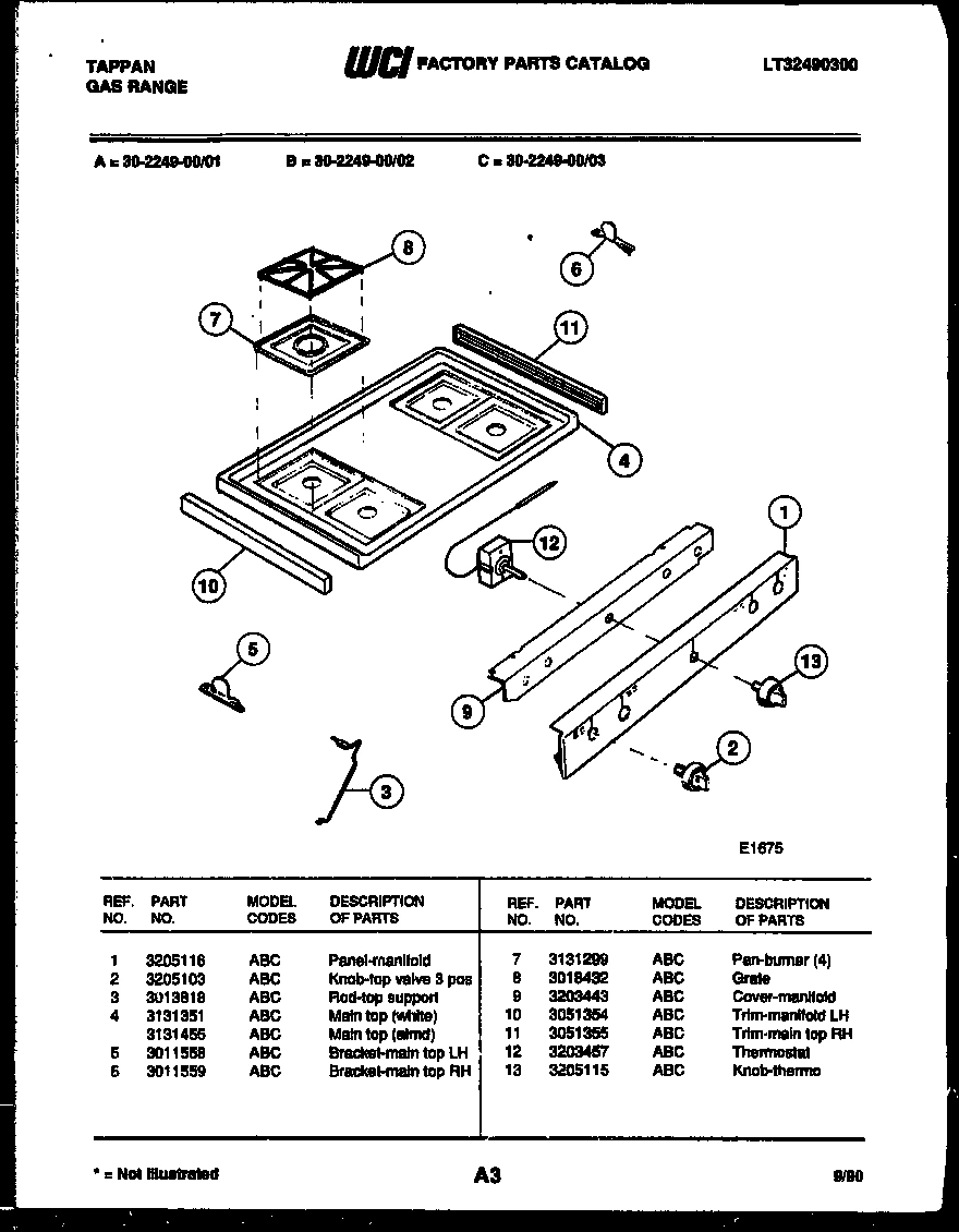 03 - COOKTOP PARTS