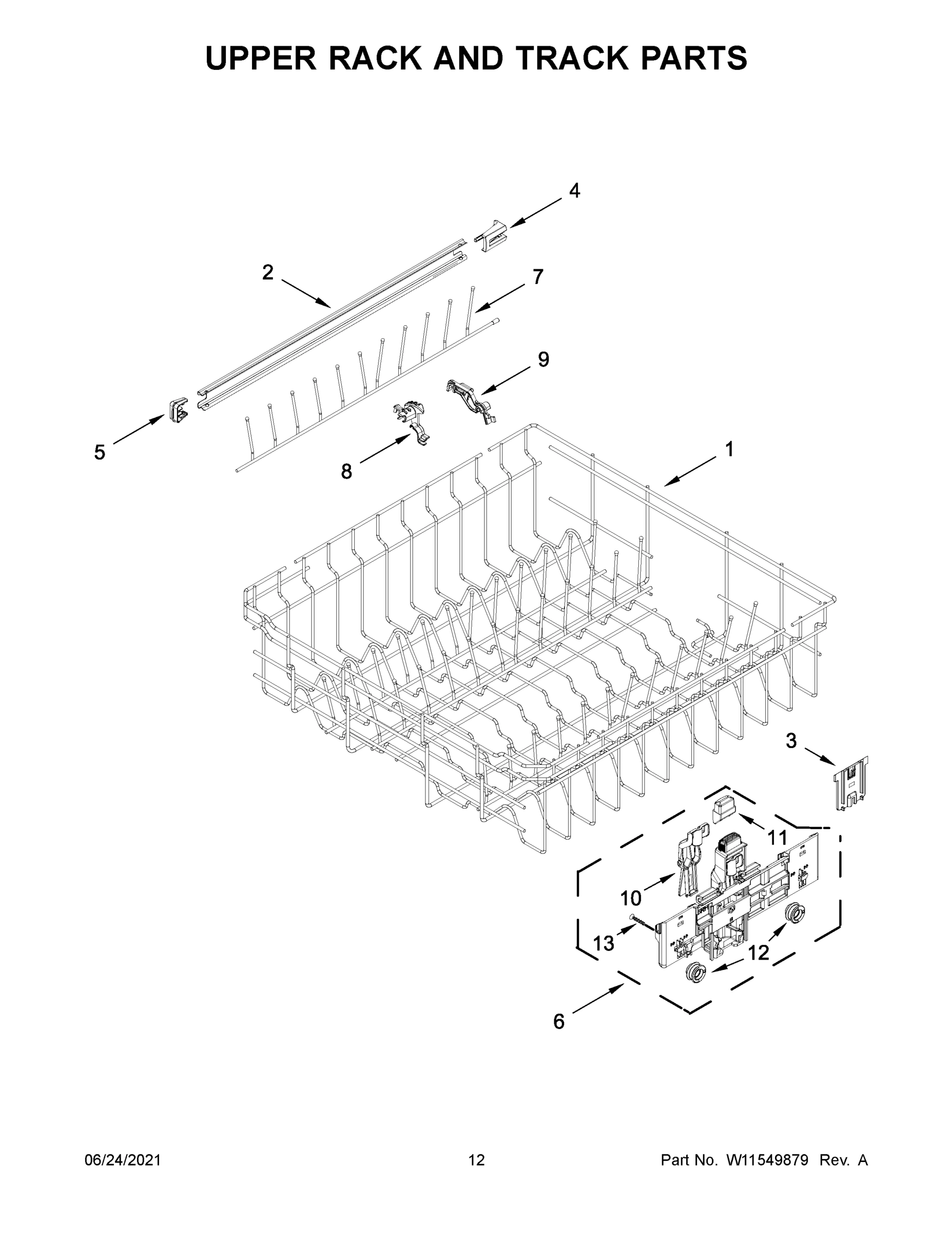 07 - UPPER RACK AND TRACK PARTS