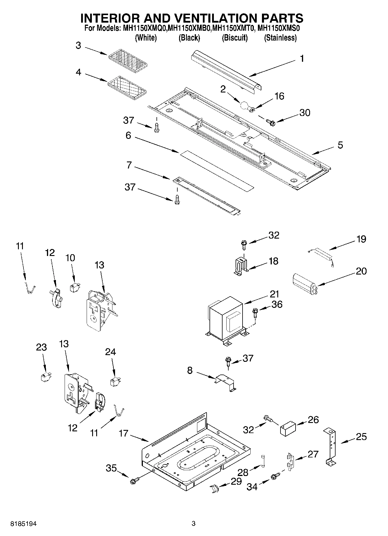 03 - INTERIOR AND VENTILATION PARTS