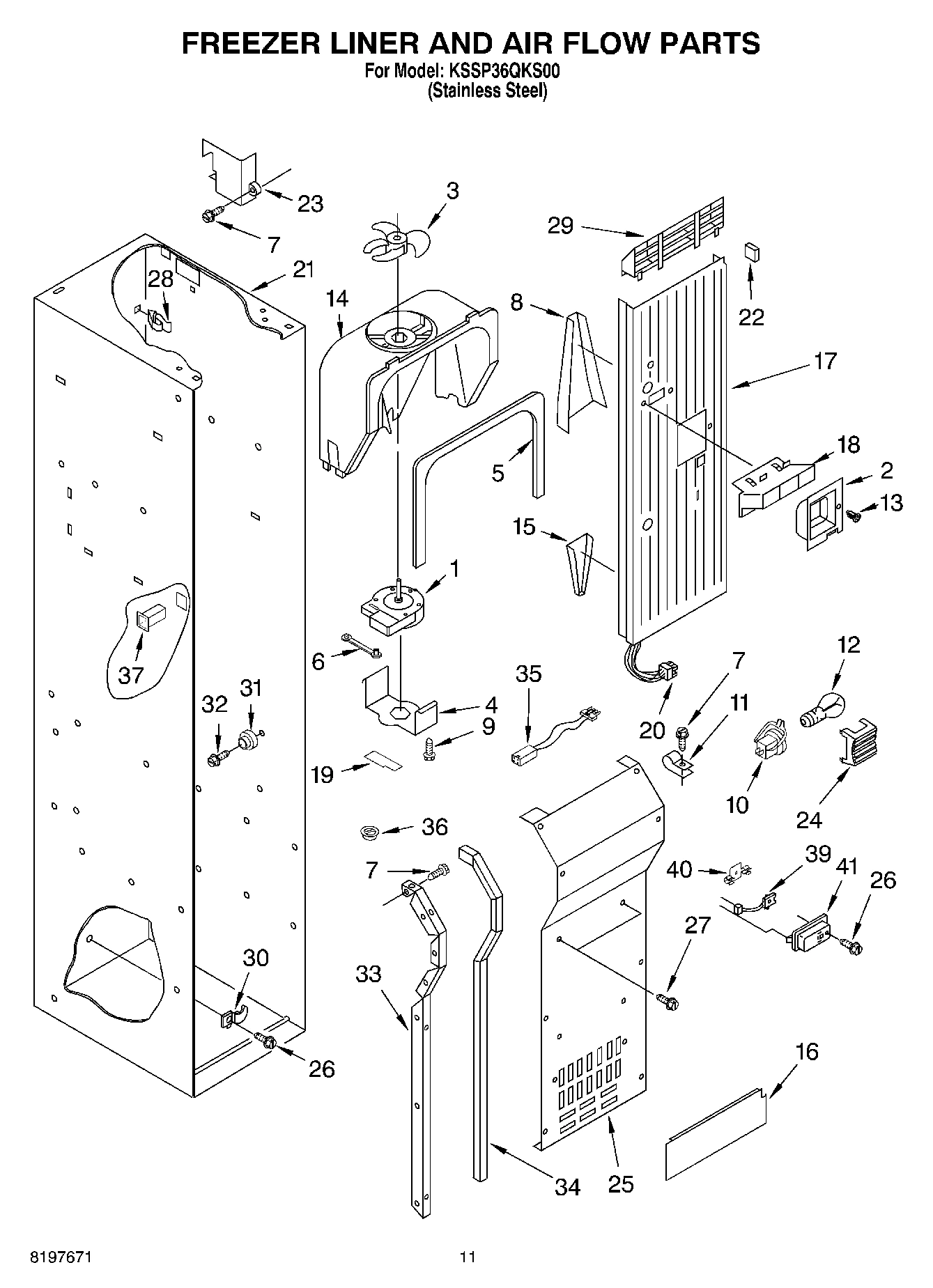 08 - FREEZER LINER AND AIR FLOW