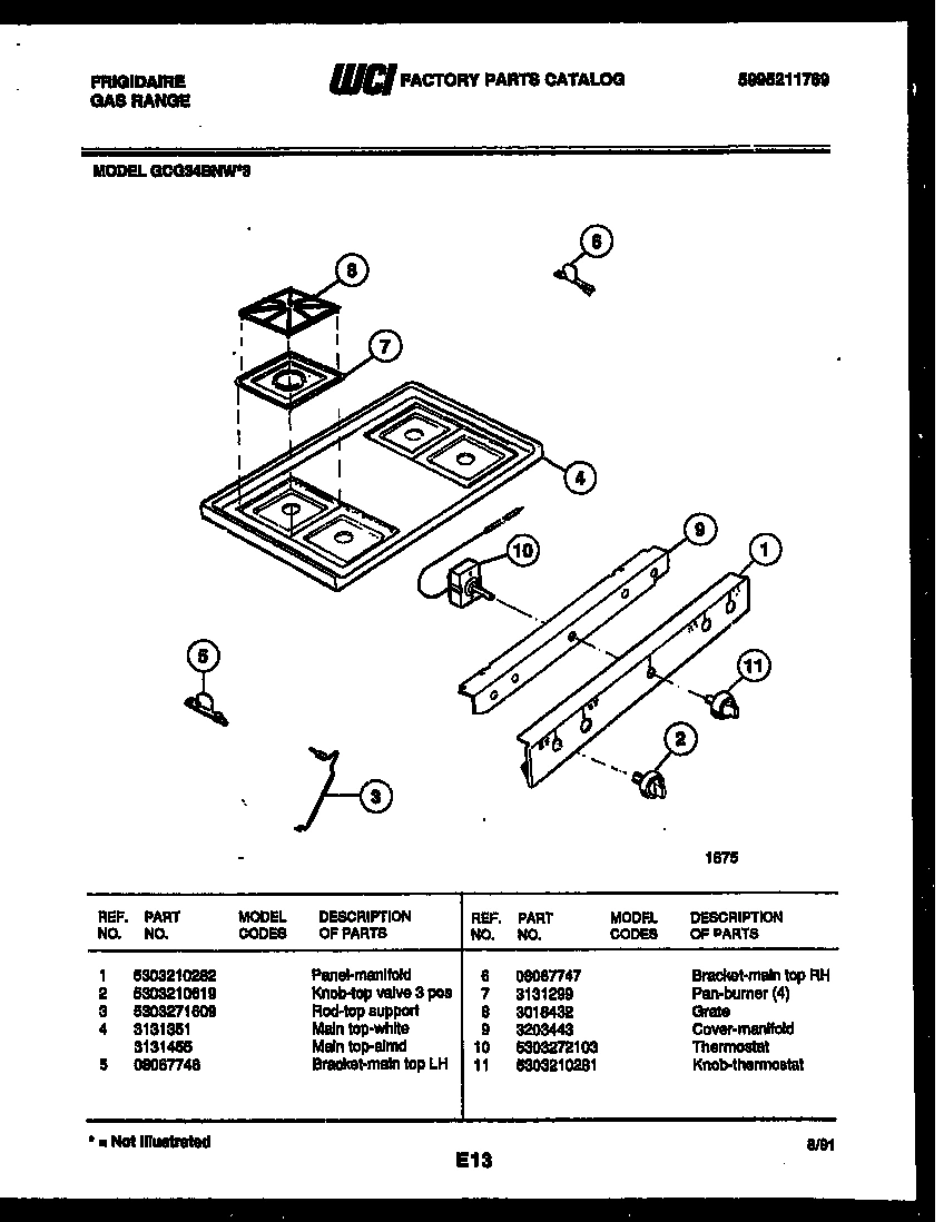 03 - COOKTOP PARTS