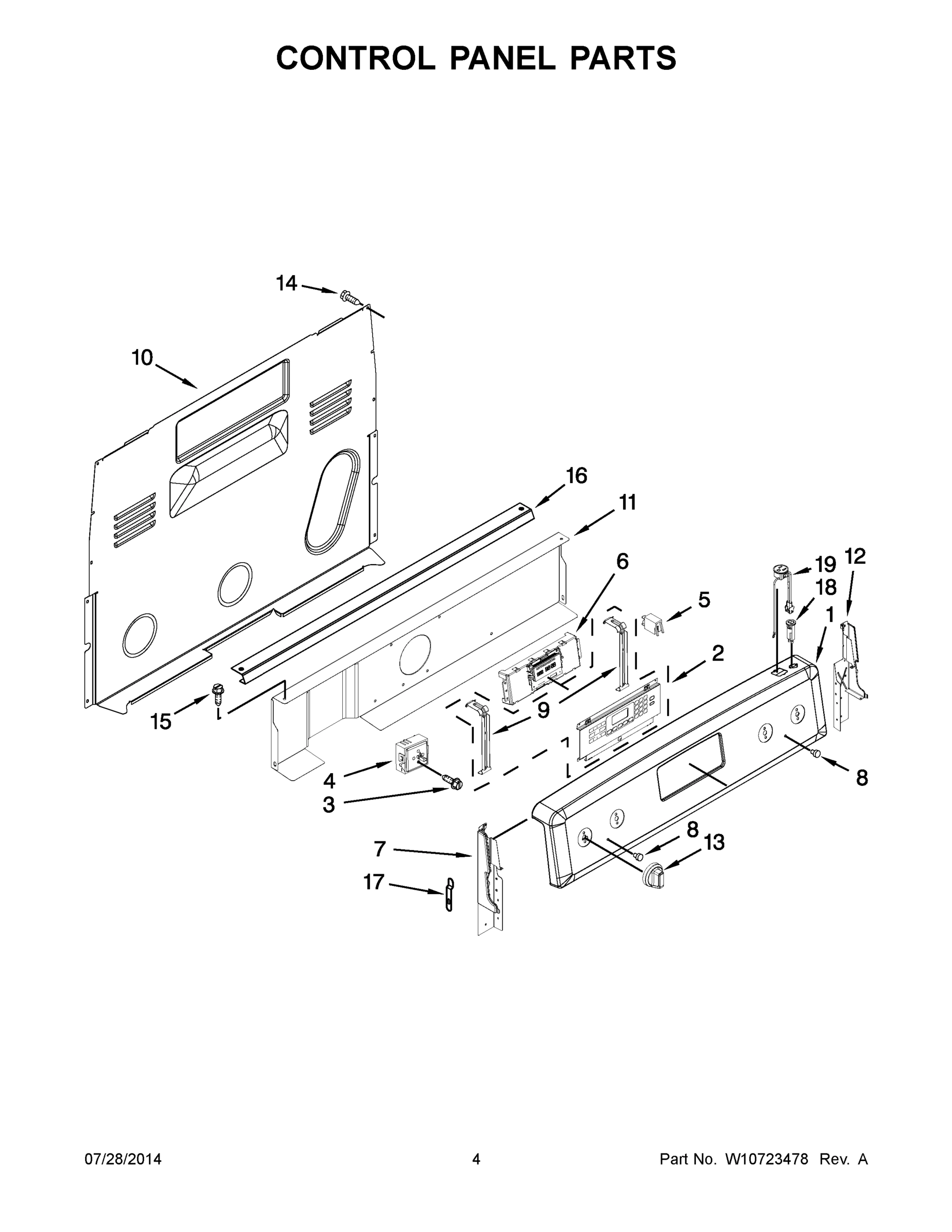 03 - CONTROL PANEL PARTS
