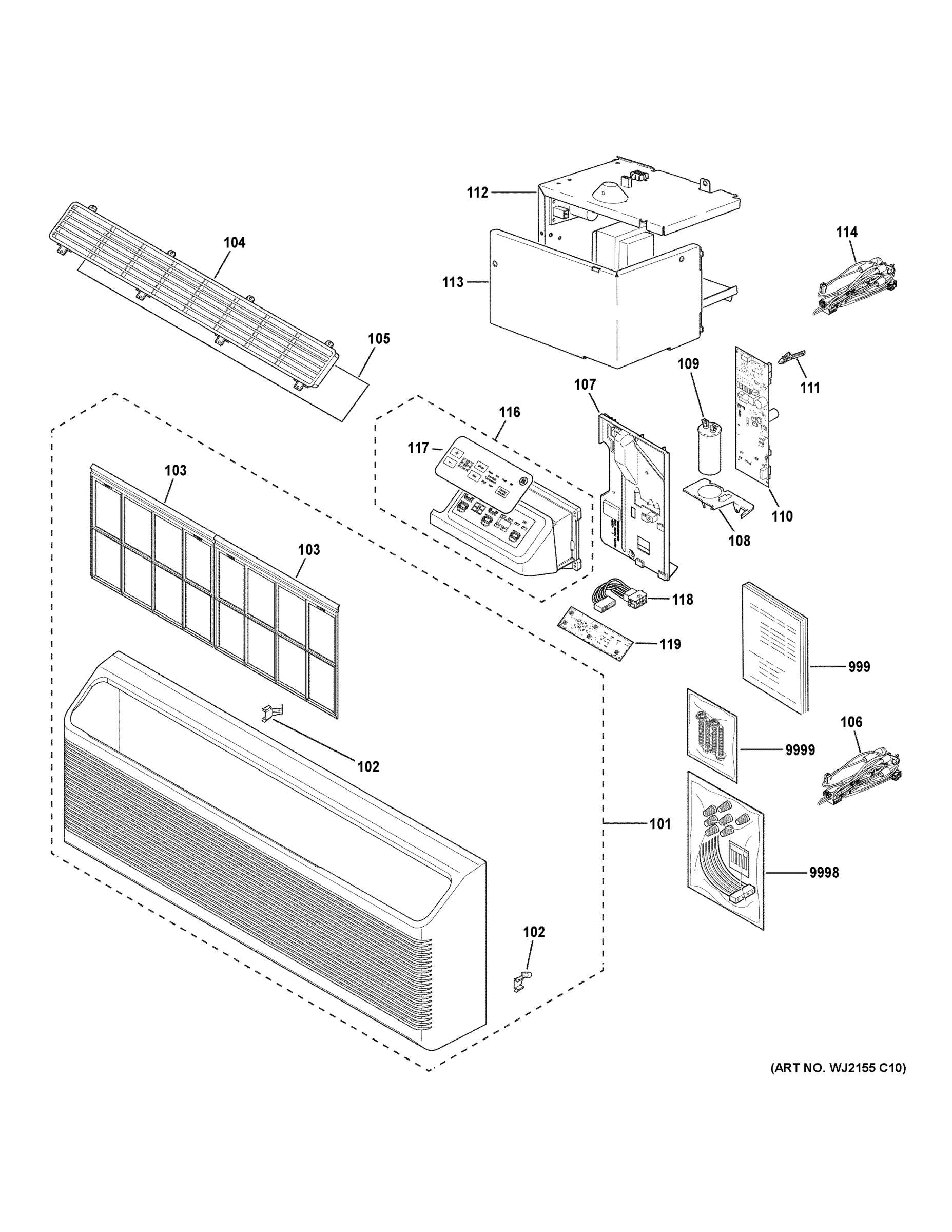 GRILLE & CONTROL PARTS