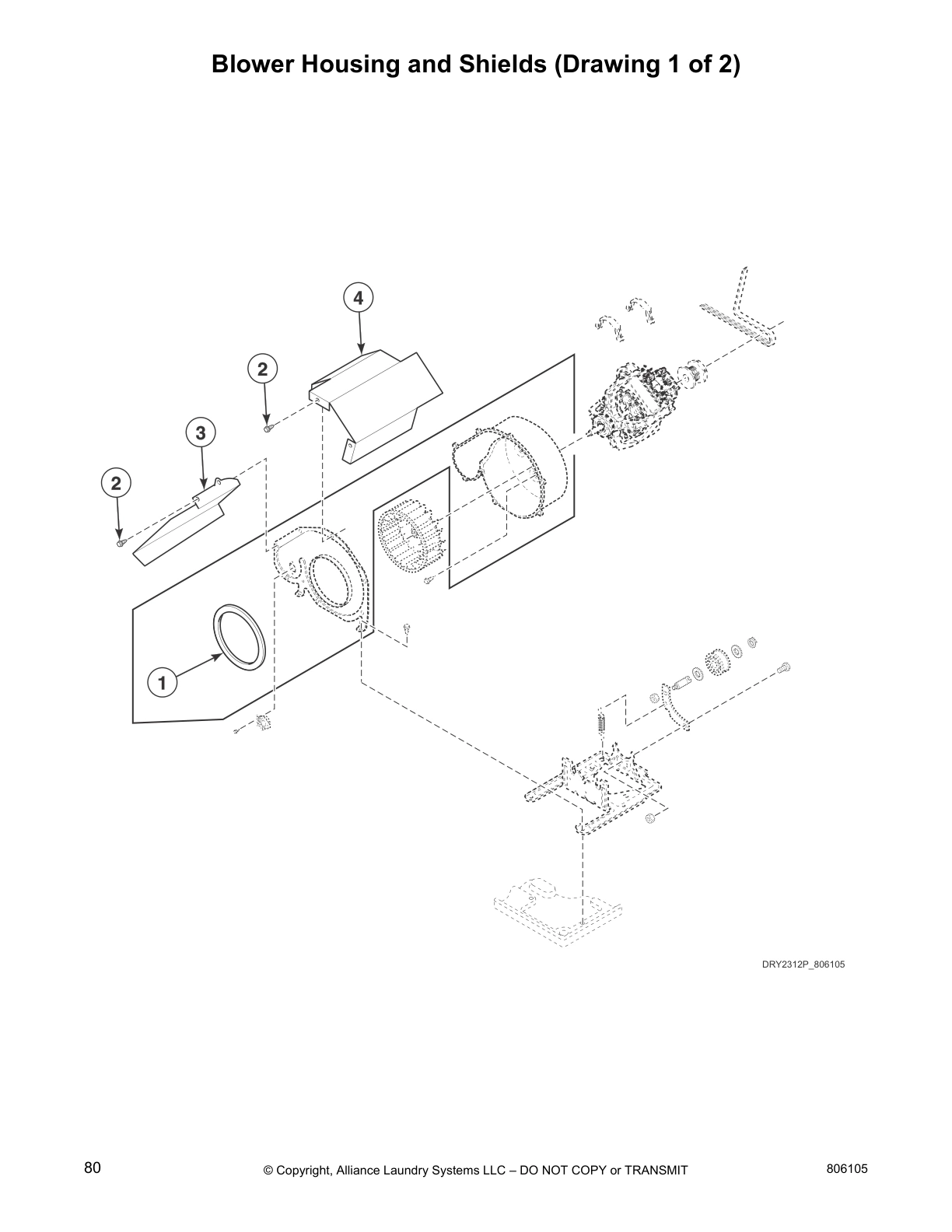 Blower Housing and Shields (Drawing 1 of 2)