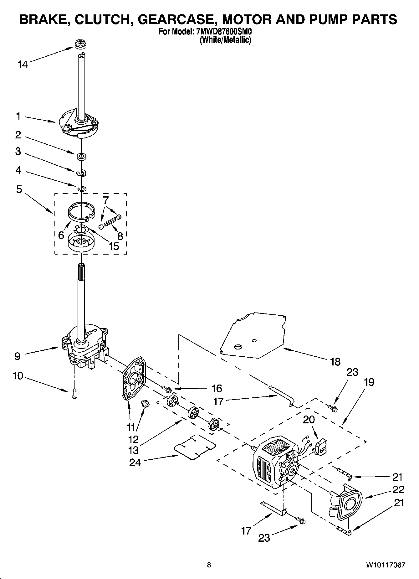 05 - BRAKE, CLUTCH, GEARCASE, MOTOR AND PUMP PARTS