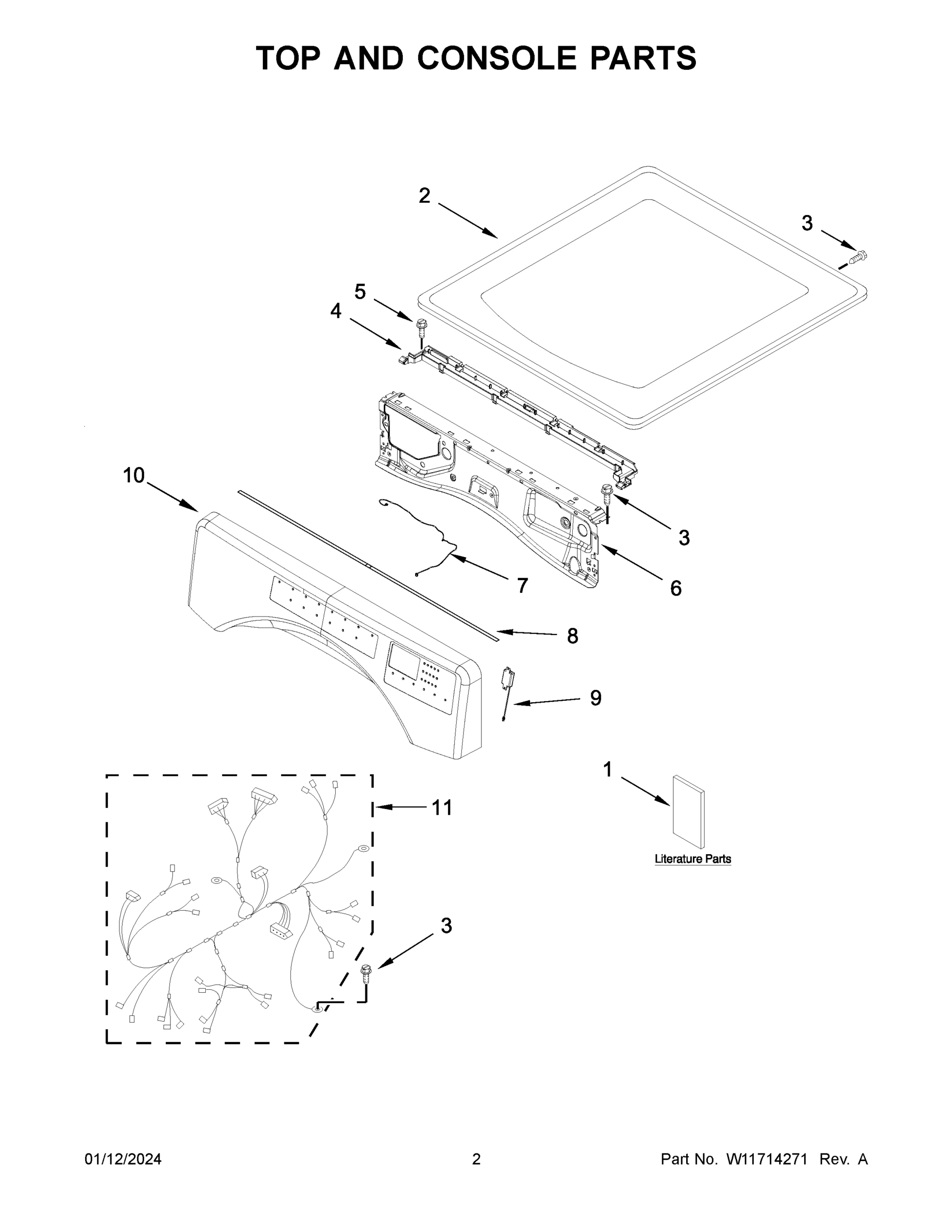 02 - TOP AND CONSOLE PARTS