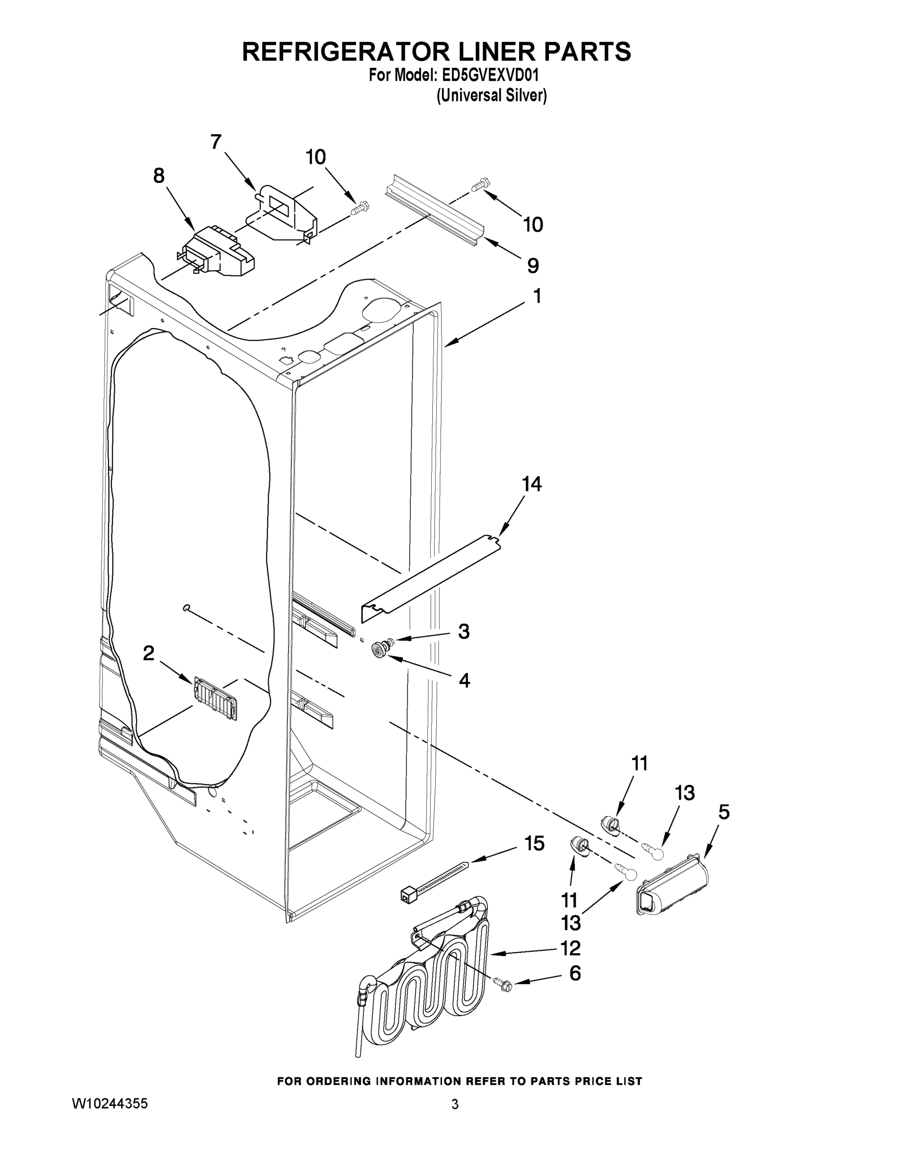 02 - REFRIGERATOR LINER PARTS