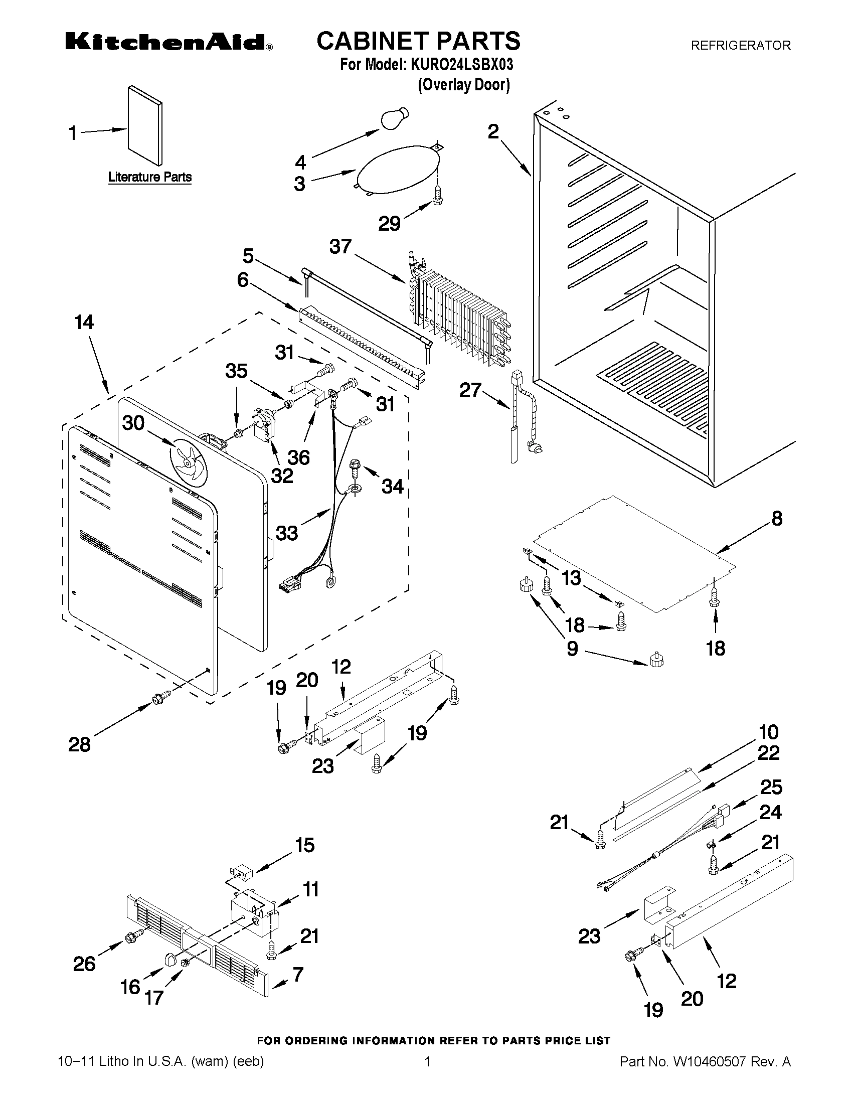 01 - CABINET PARTS